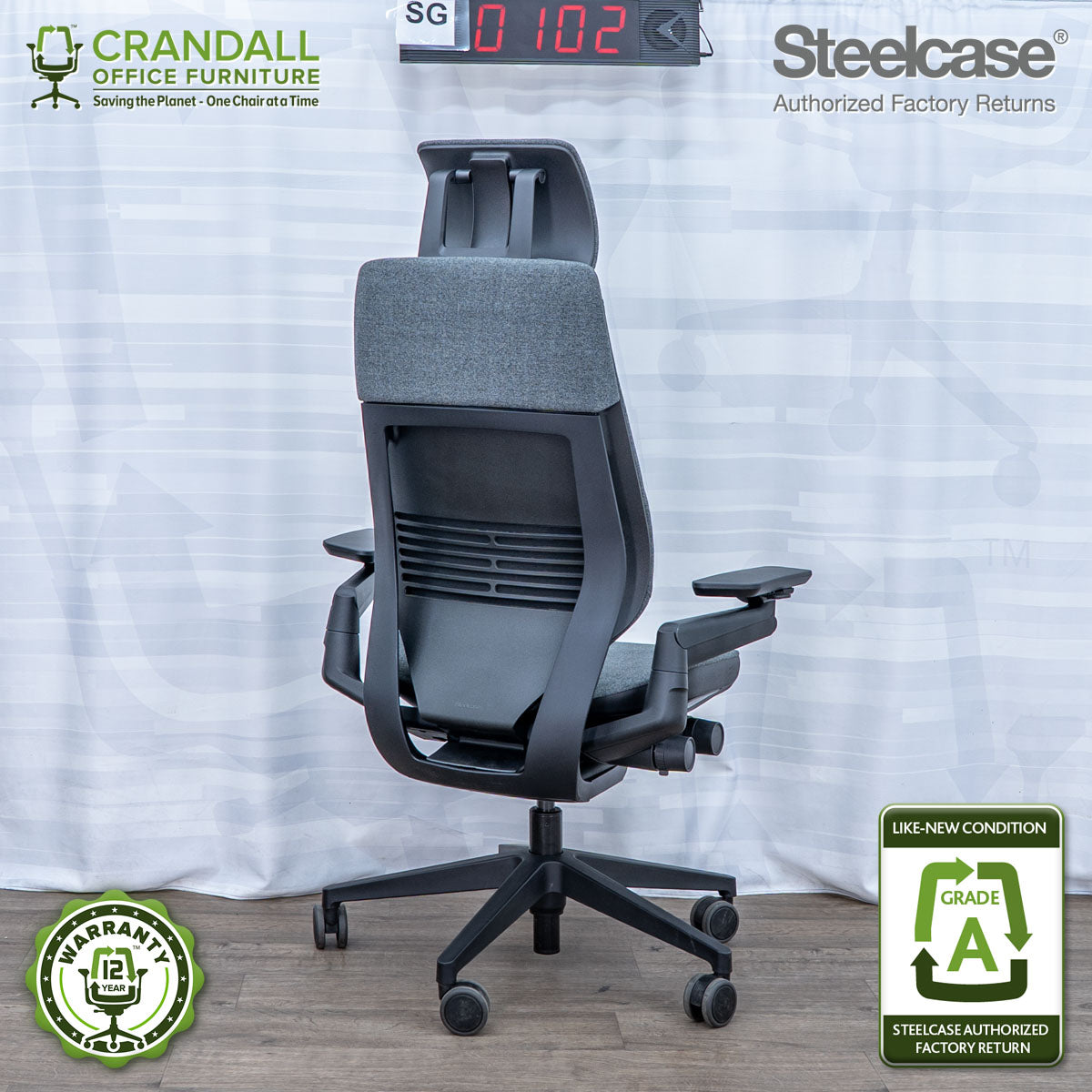 SG-0102 - Steelcase Gesture with Headrest  - Grade A