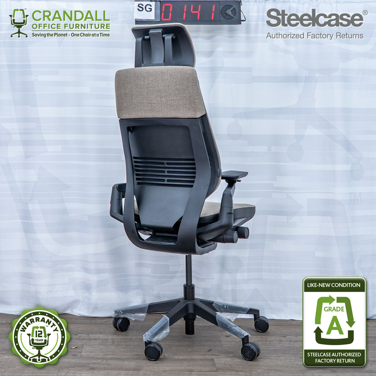 SG-0141 - Steelcase Gesture with Headrest  - Grade A