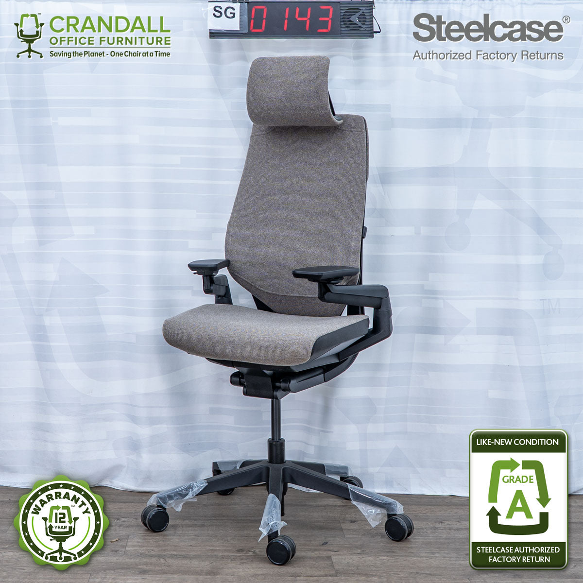 SG-0143 - Steelcase Gesture with Headrest  - Grade A