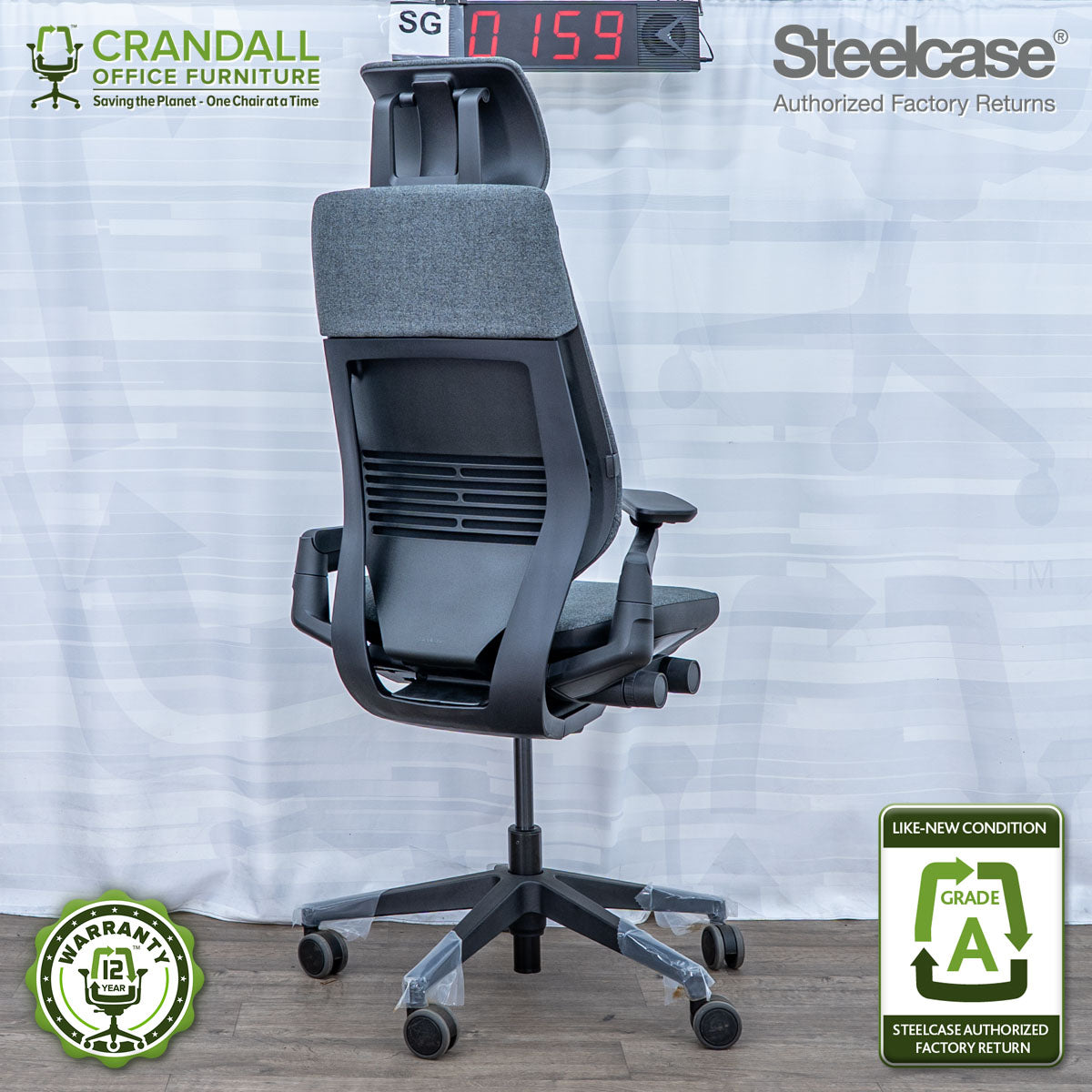 SG-0159 - Steelcase Gesture with Headrest  - Grade A