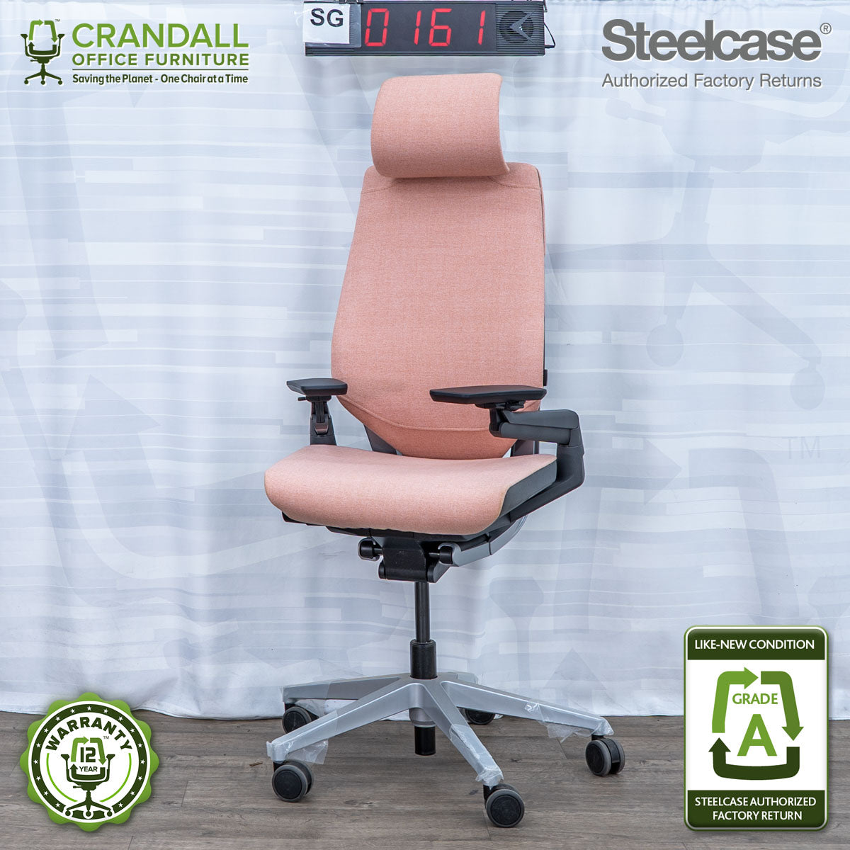SG-0161 - Steelcase Gesture with Headrest  - Grade A