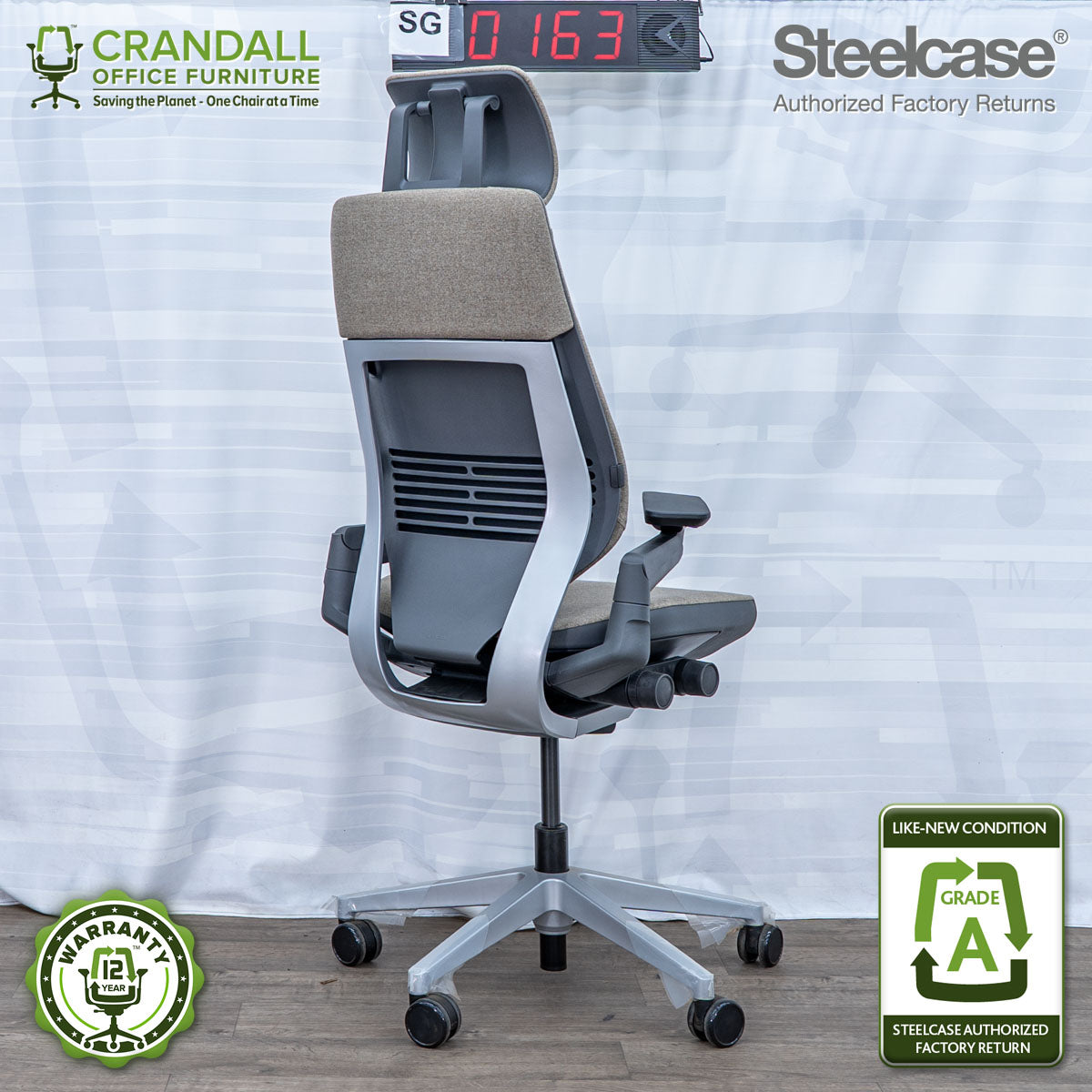 SG-0163 - Steelcase Gesture with Headrest  - Grade A