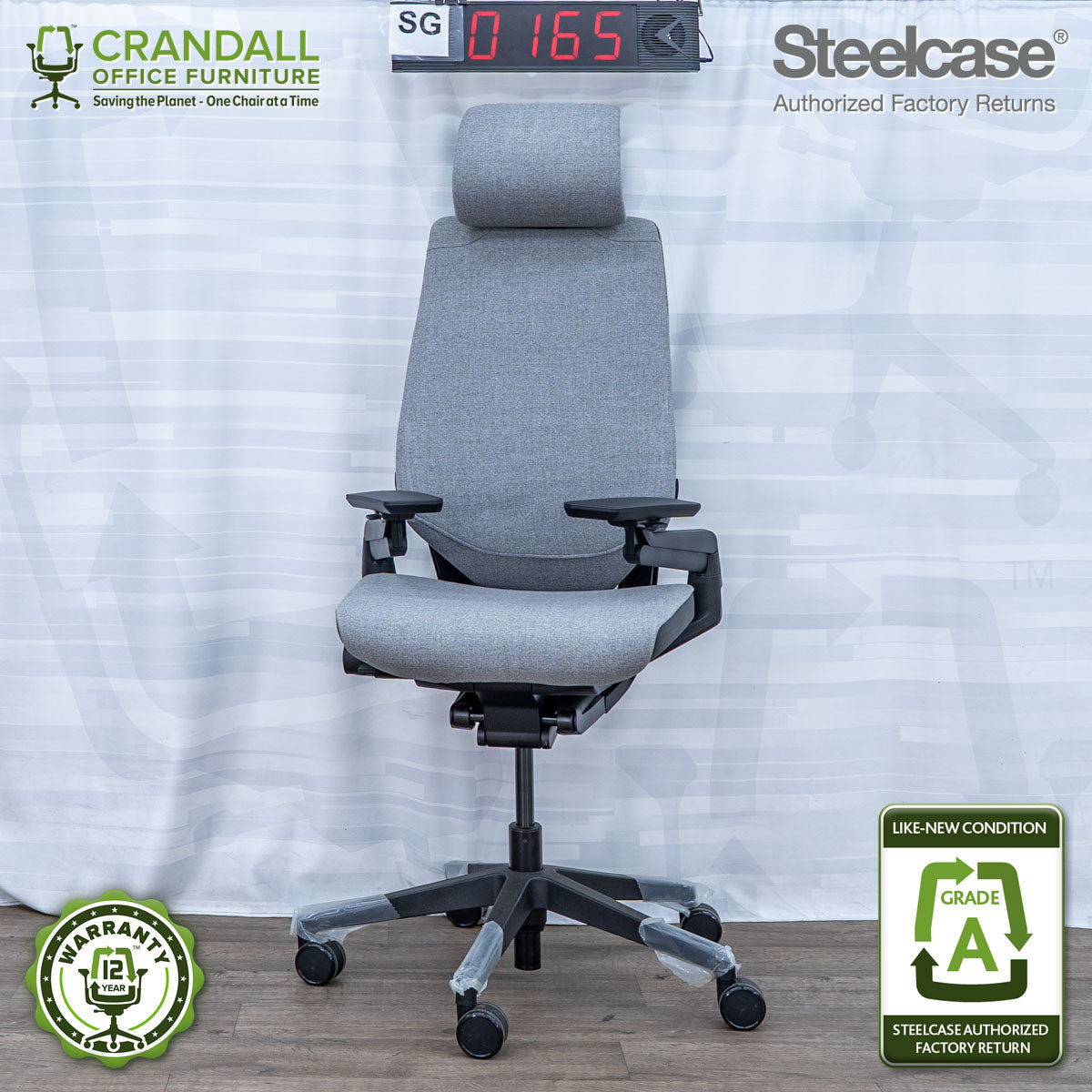 SG-0165 - Steelcase Gesture with Headrest  - Grade A