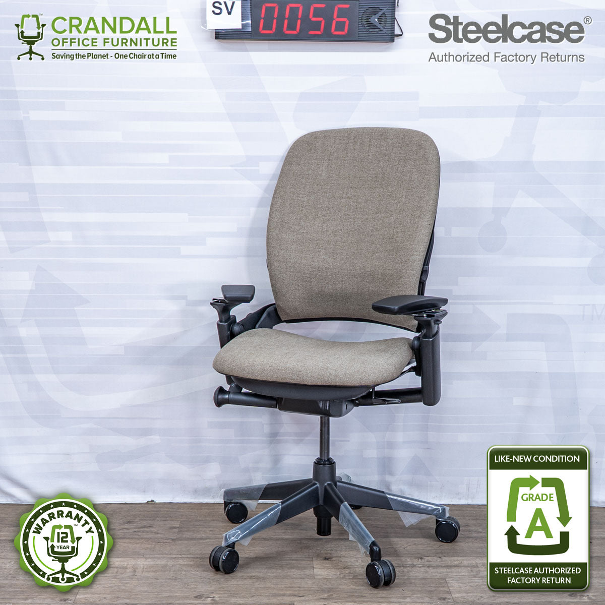 SL-0056 - Steelcase V2 Leap  - Grade A