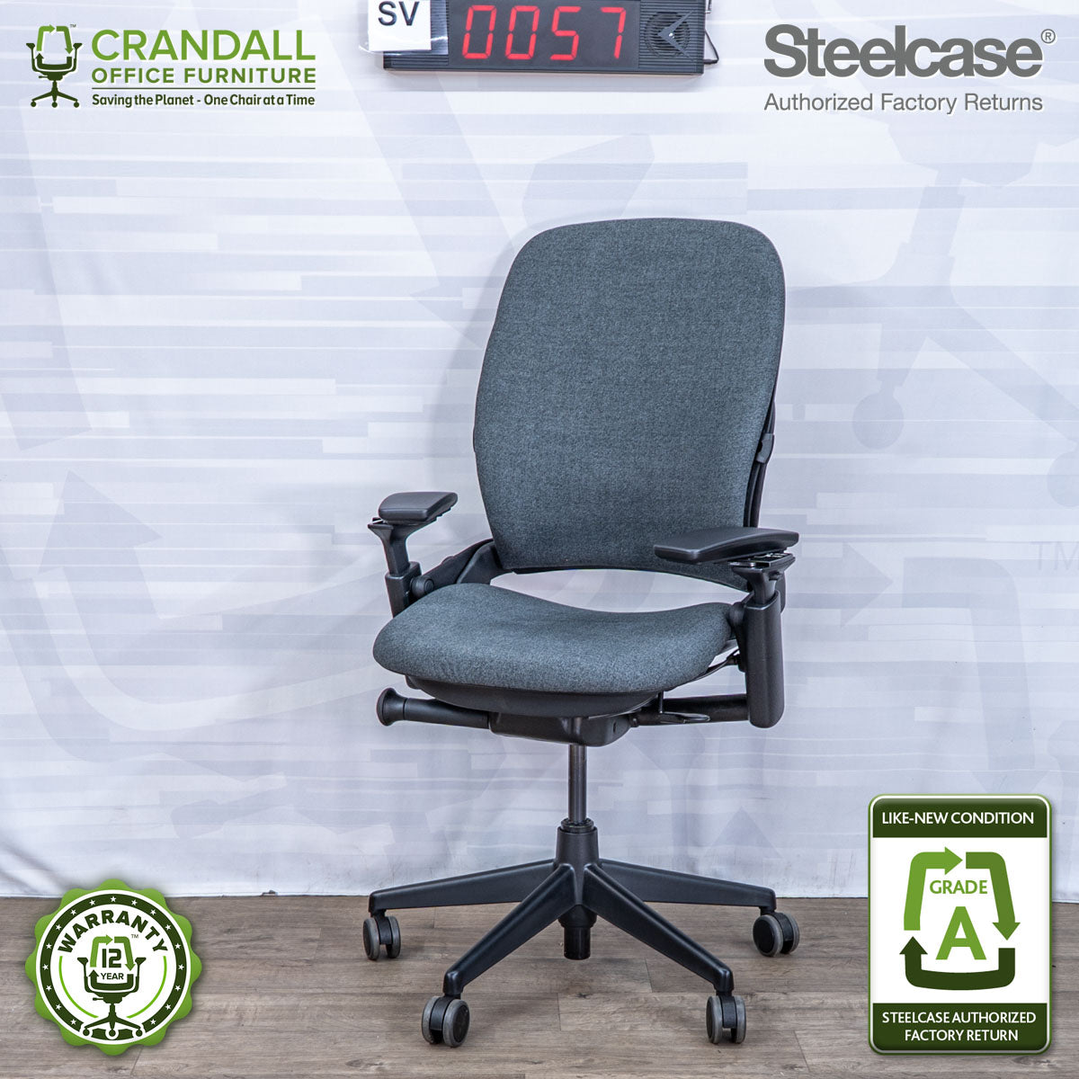 SL-0057 - Steelcase V2 Leap  - Grade A