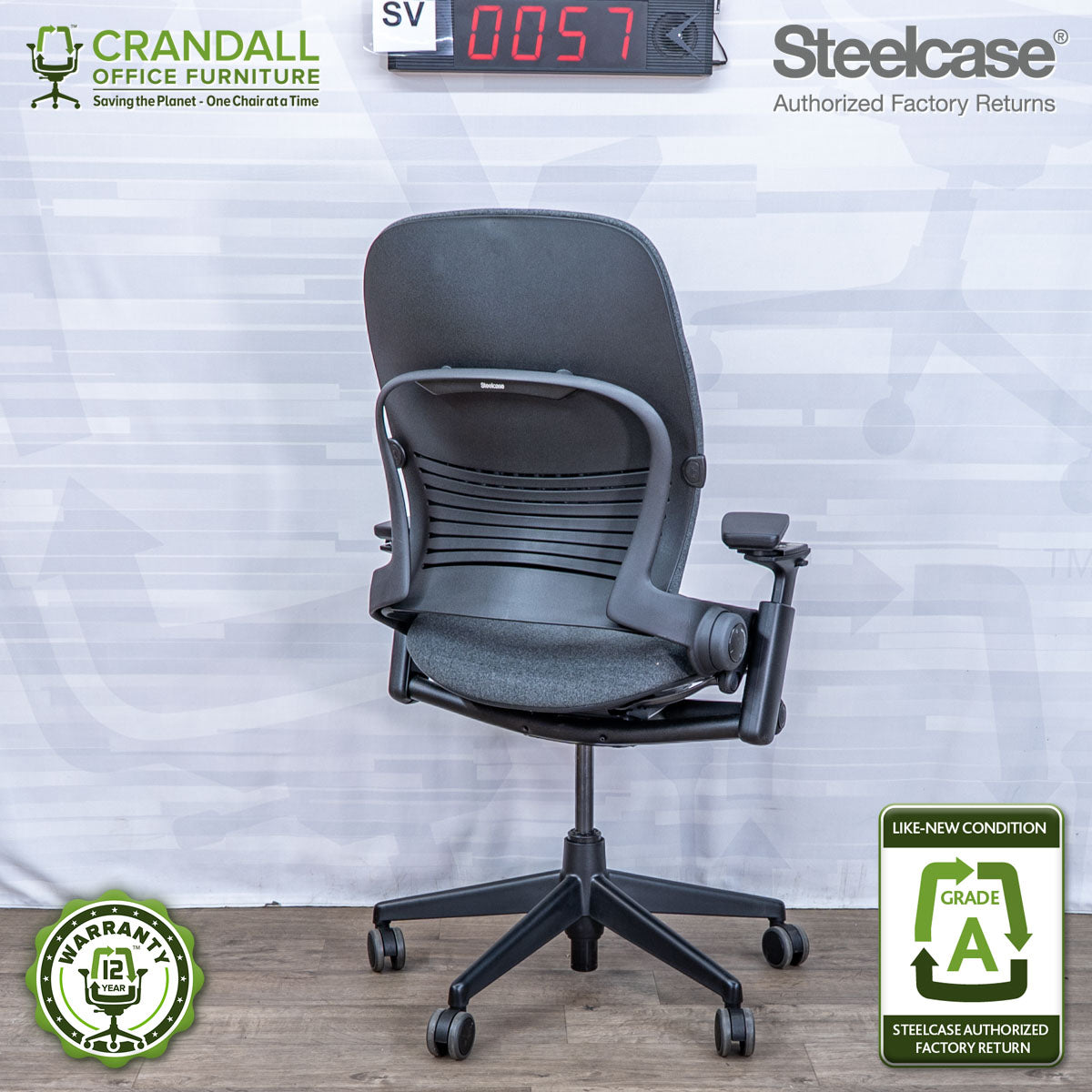 SL-0057 - Steelcase V2 Leap  - Grade A