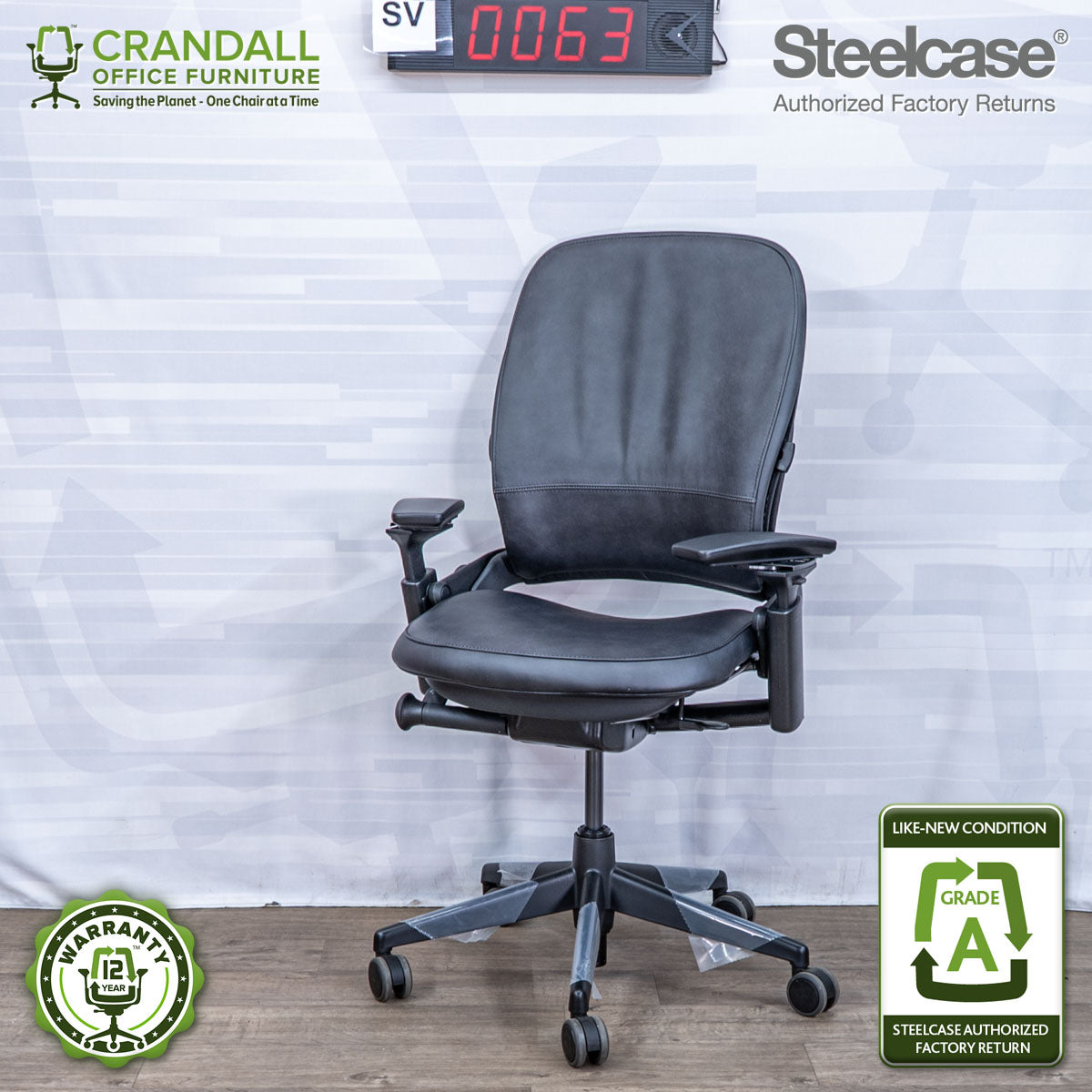 SL-0063 - Steelcase V2 Leap  - Grade A