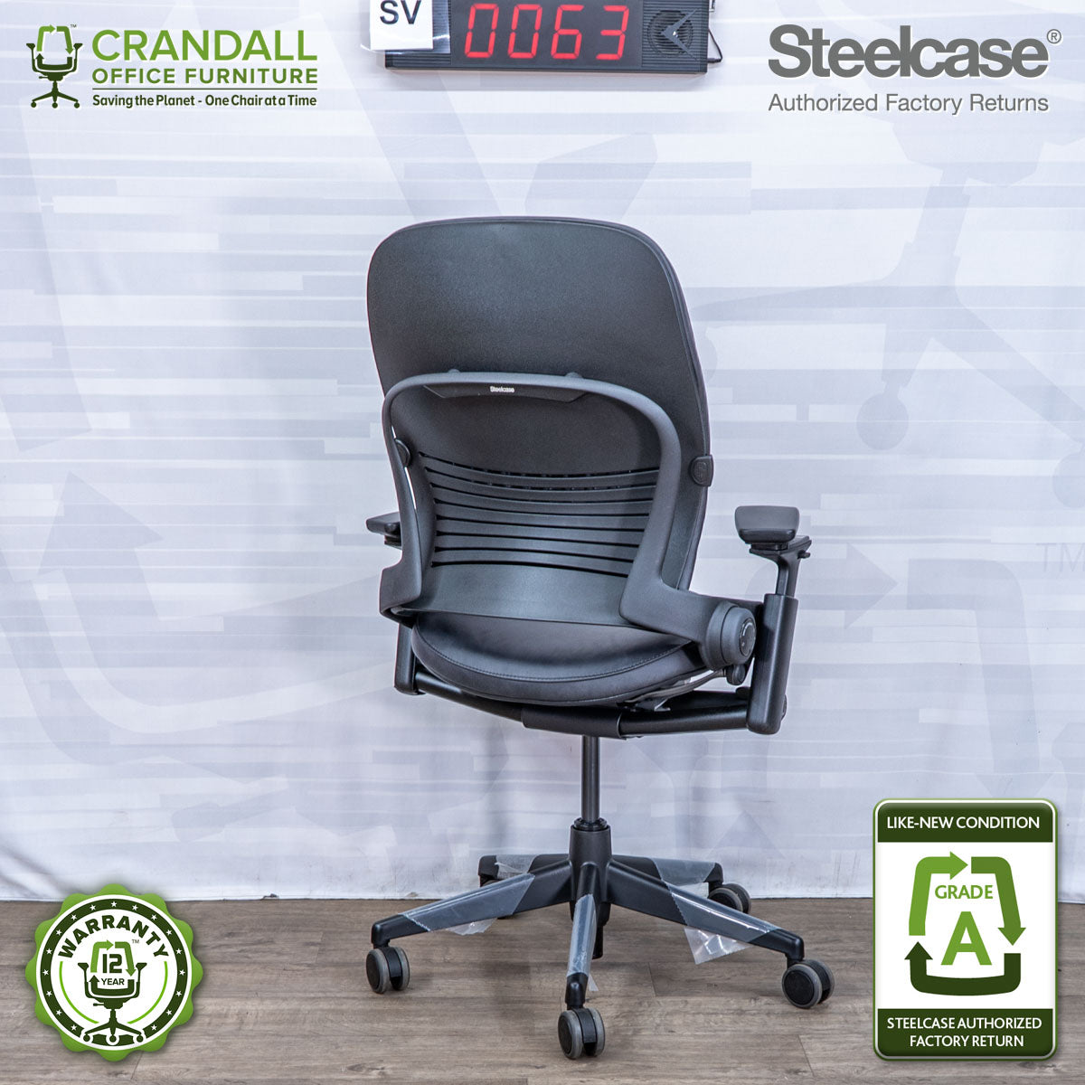 SL-0063 - Steelcase V2 Leap  - Grade A
