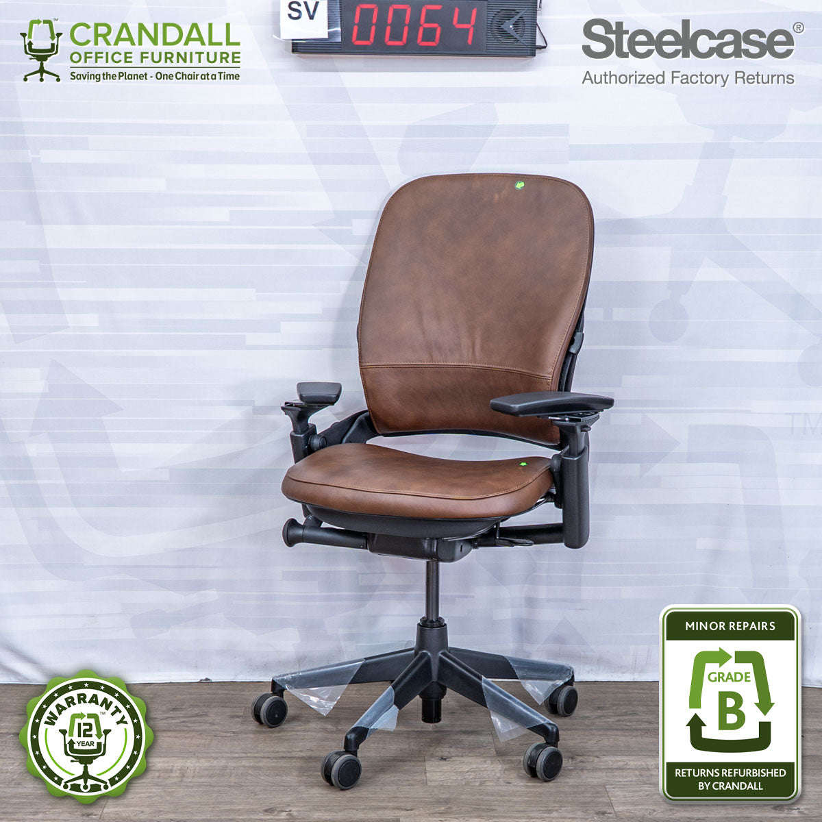 SL-0064 - Steelcase V2 Leap  - Grade B
