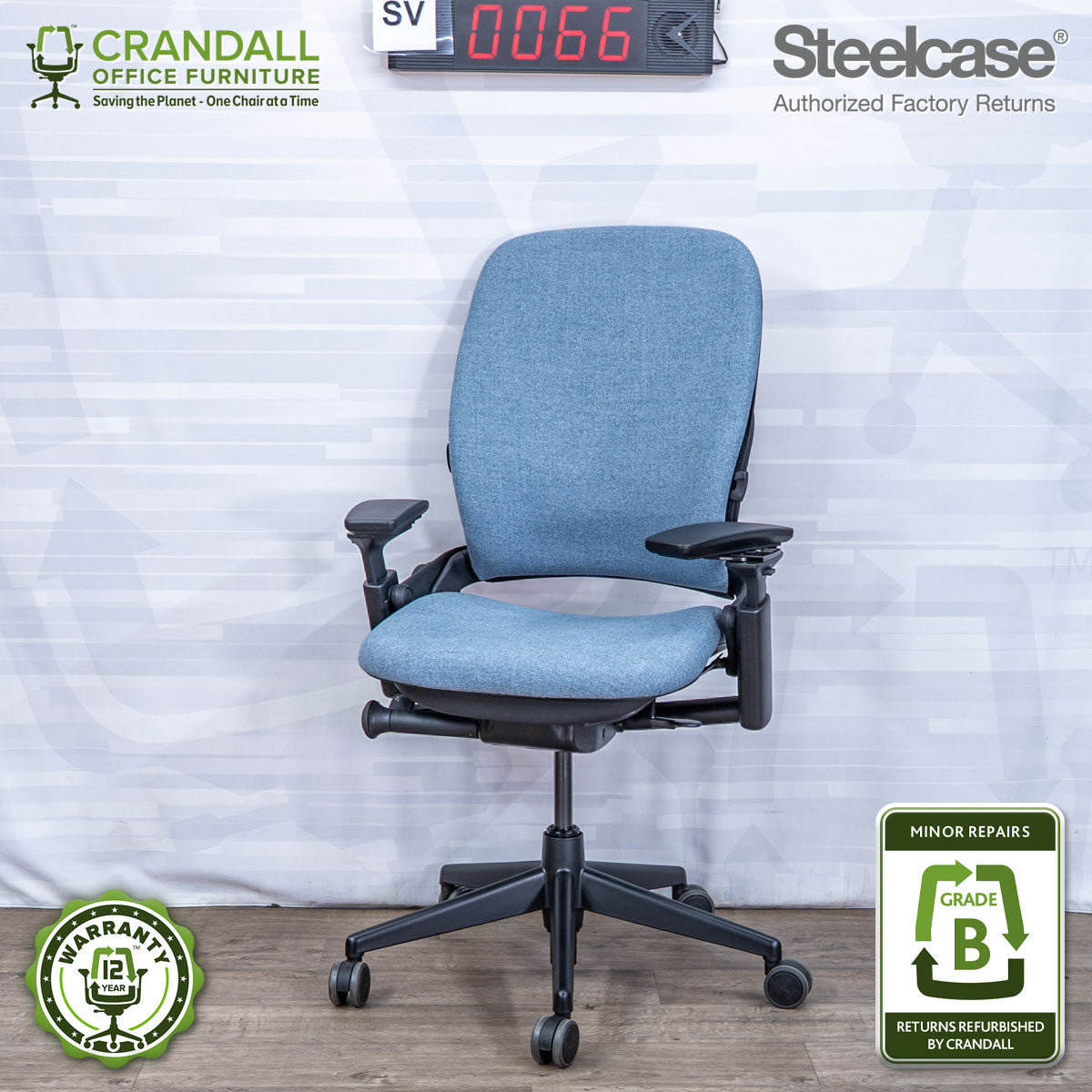 SL-0066 - Steelcase V2 Leap  - Grade B