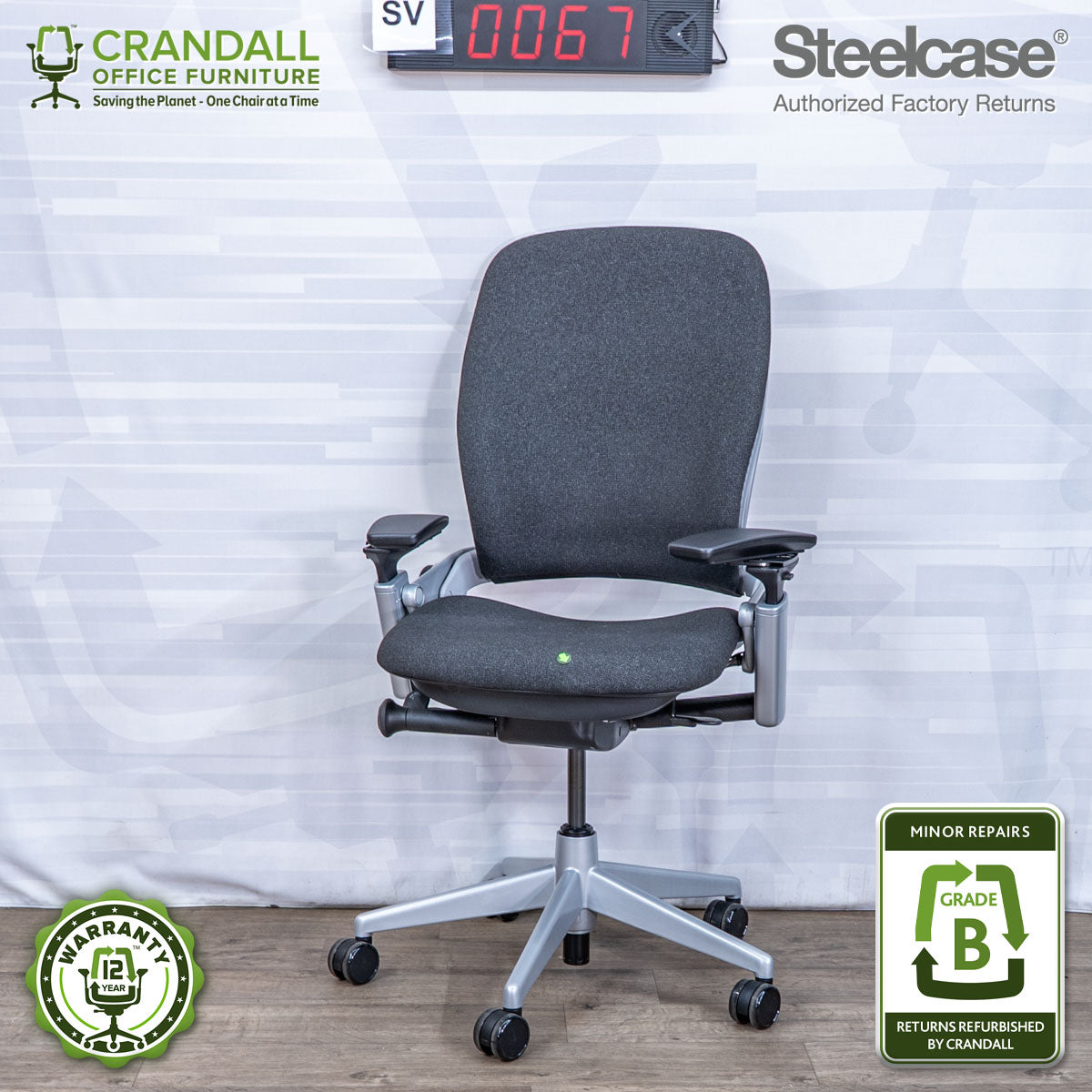 SL-0067 - Steelcase V2 Leap  - Grade B