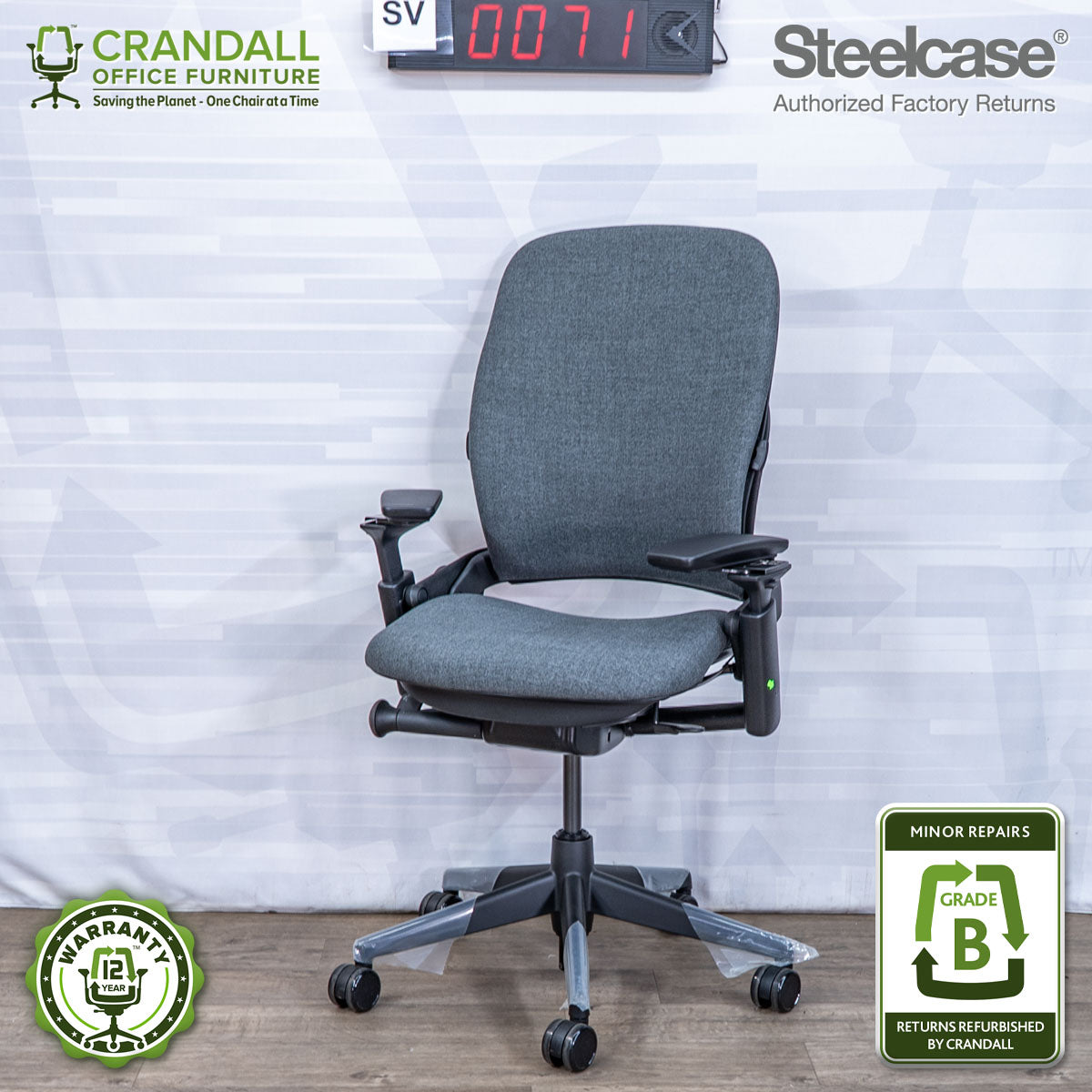 SL-0071 - Steelcase V2 Leap  - Grade B