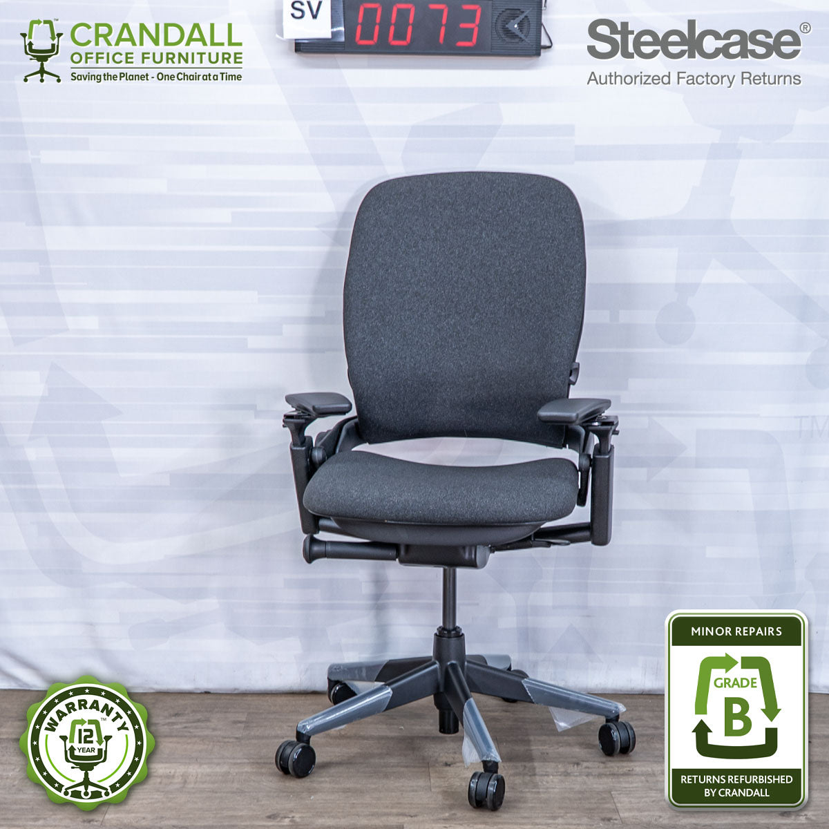 SL-0073 - Steelcase V2 Leap  - Grade B