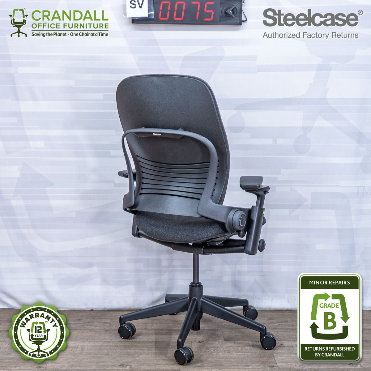 SL-0075 - Steelcase V2 Leap  - Grade B