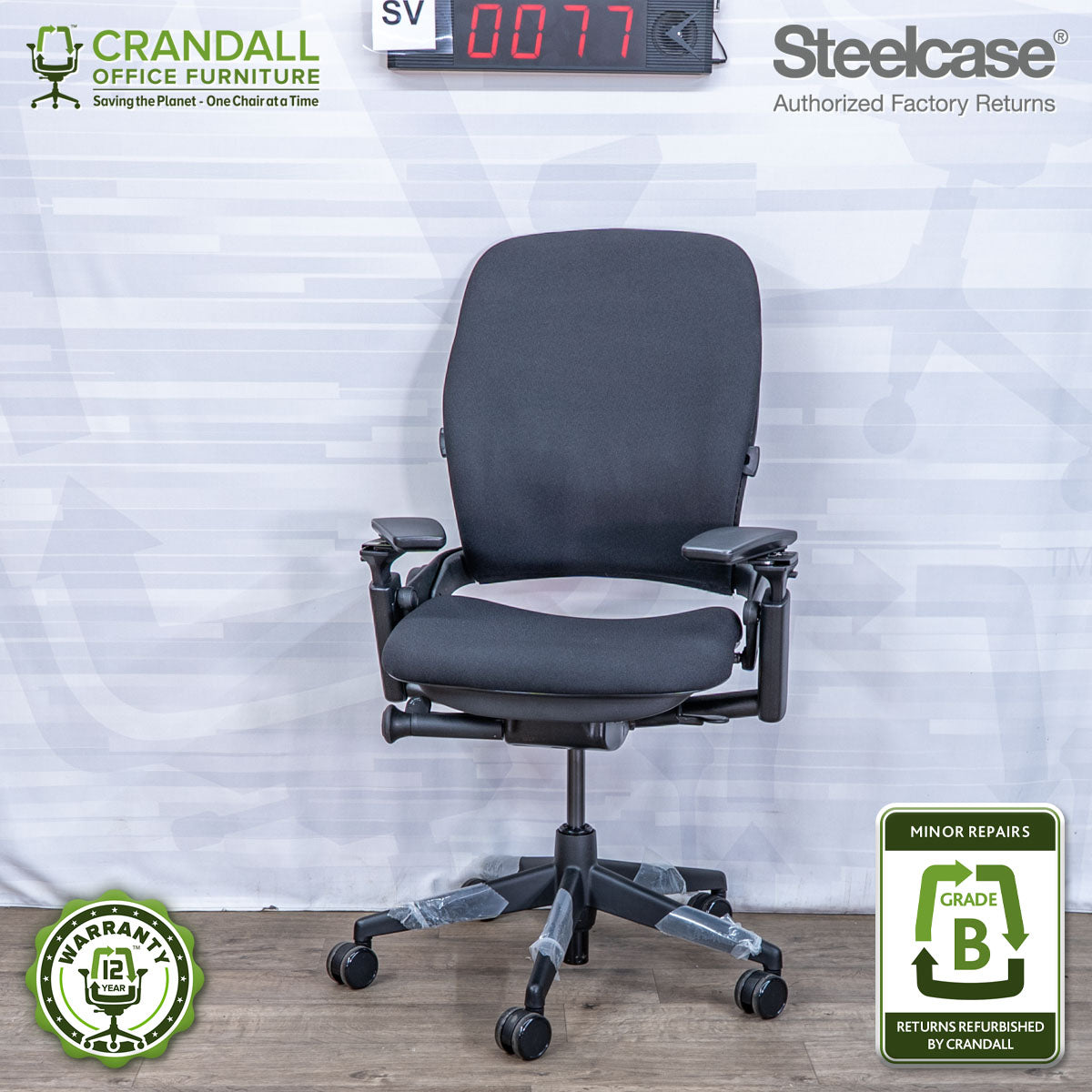 SL-0077 - Steelcase V2 Leap  - Grade B