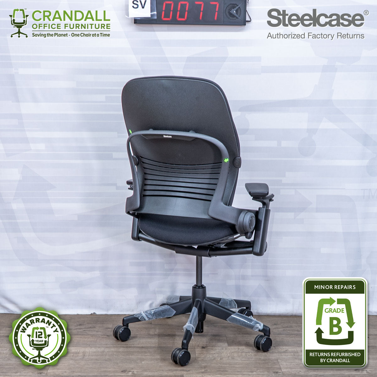SL-0077 - Steelcase V2 Leap  - Grade B