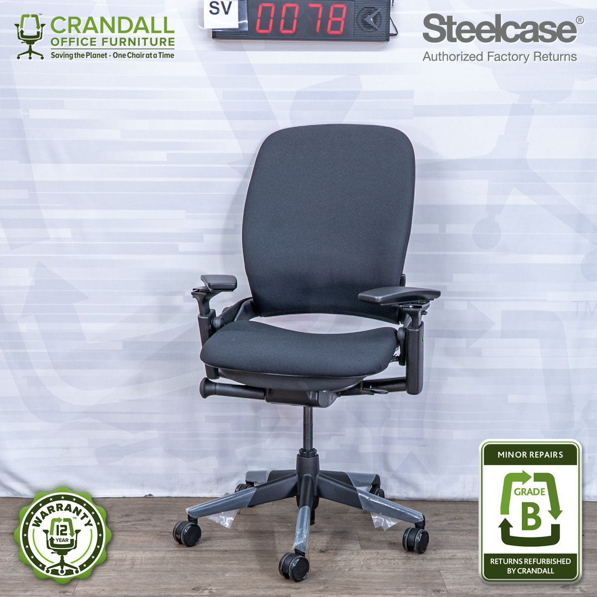 SL-0078 - Steelcase V2 Leap  - Grade B