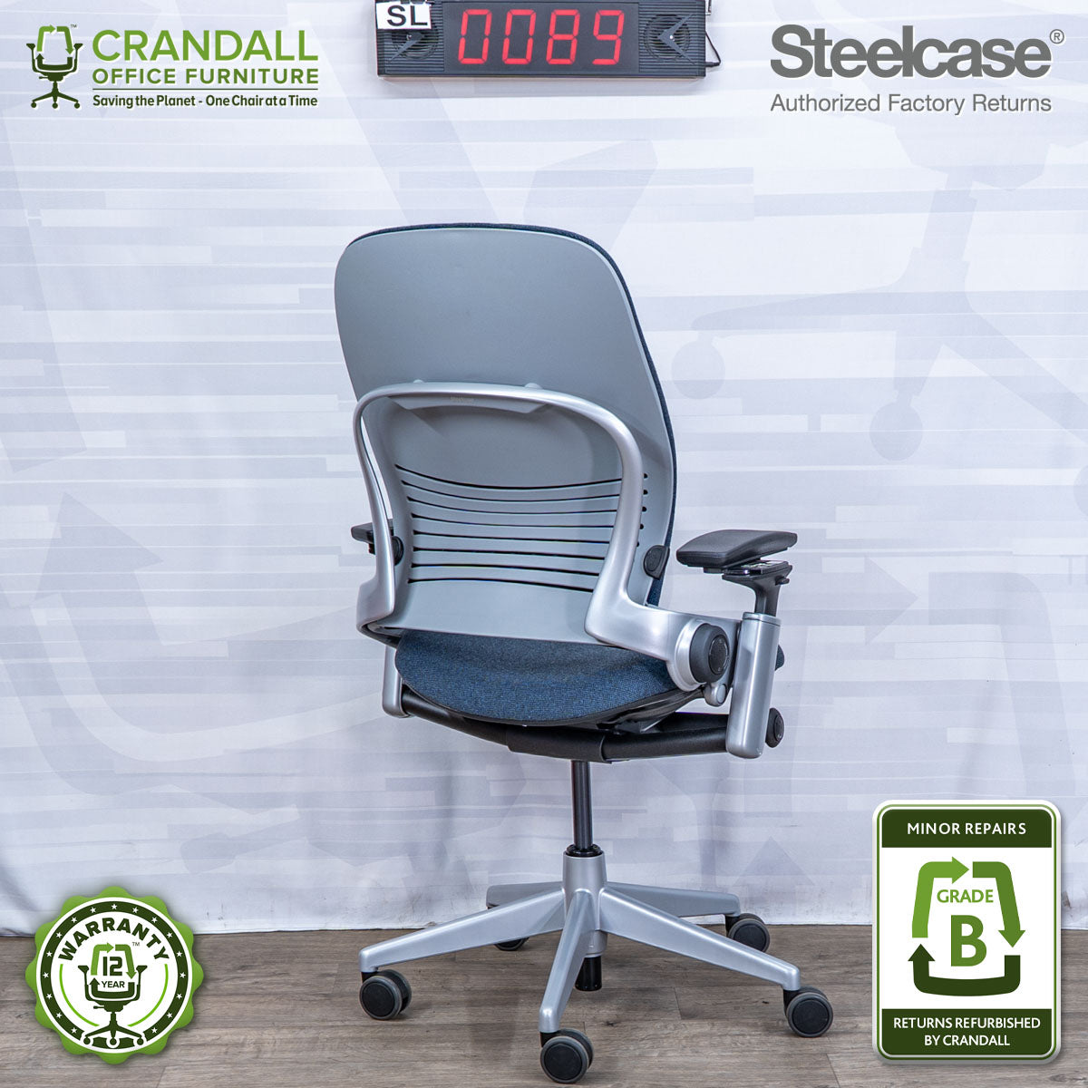 SL-0089 - Steelcase V2 Leap  - Grade B
