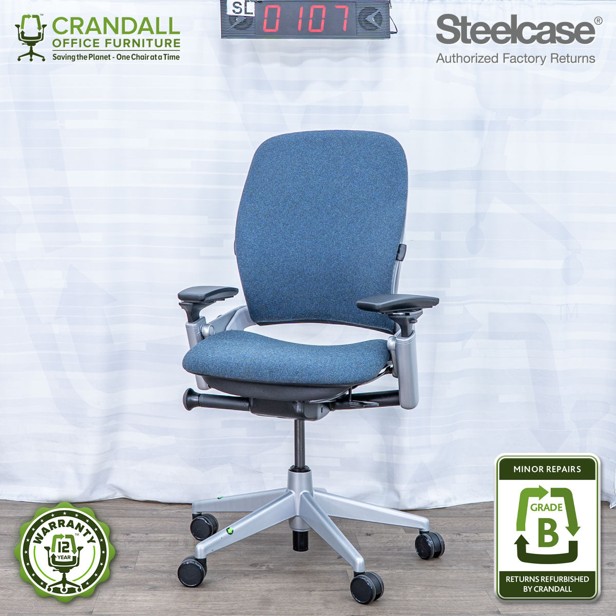 SL-0107 - Steelcase V2 Leap  - Grade B