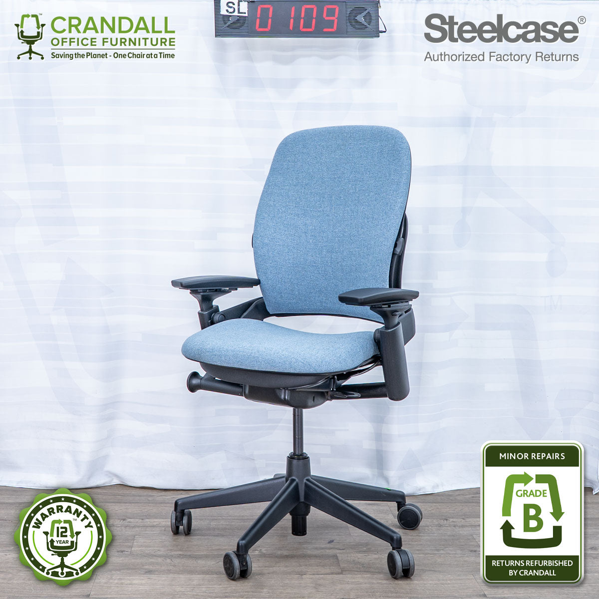 SL-0109 - Steelcase V2 Leap  - Grade B