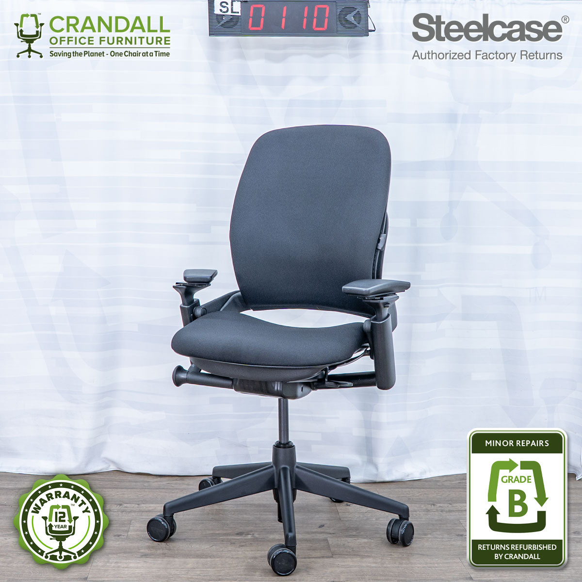 SL-0110 - Steelcase V2 Leap  - Grade B