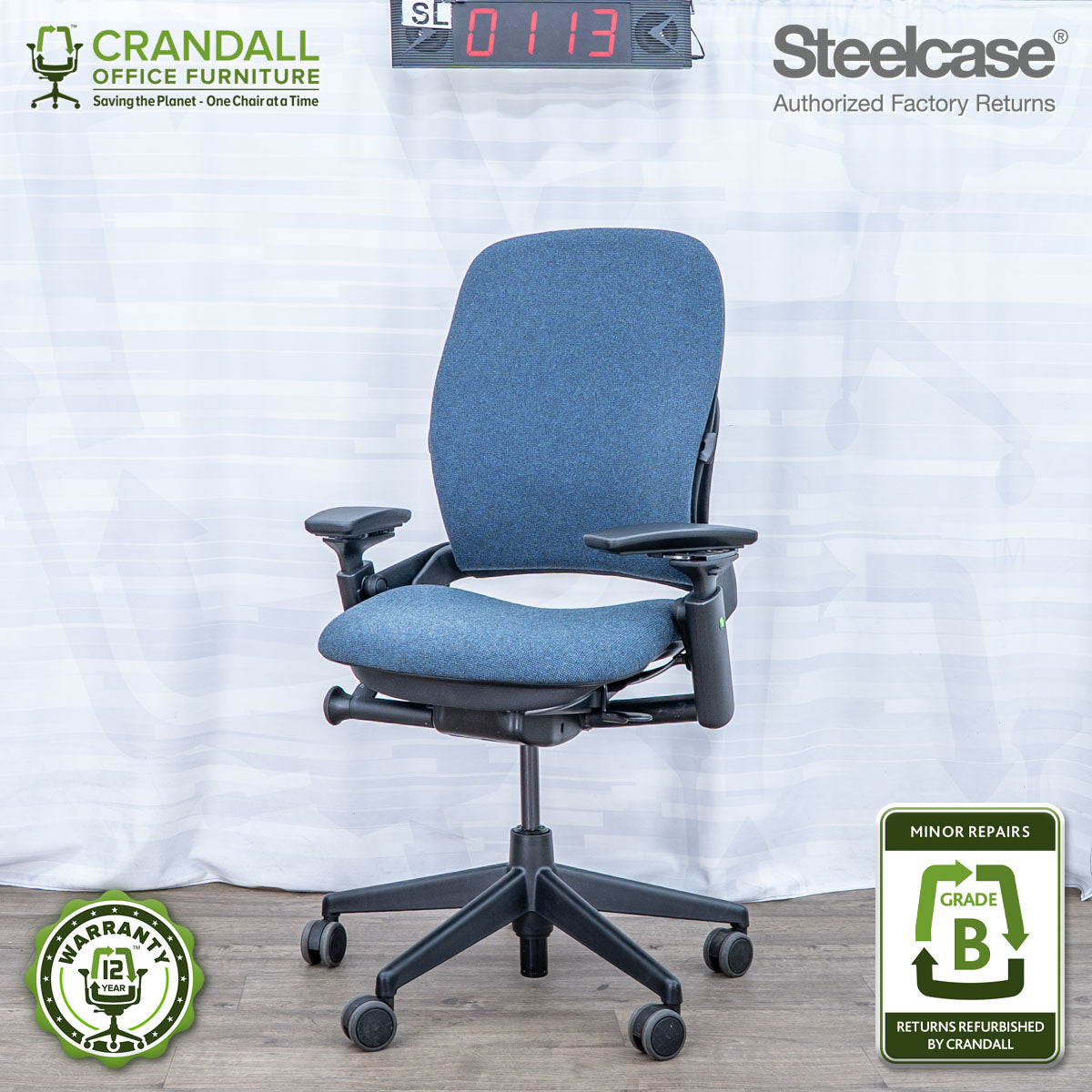 SL-0113 - Steelcase V2 Leap  - Grade B