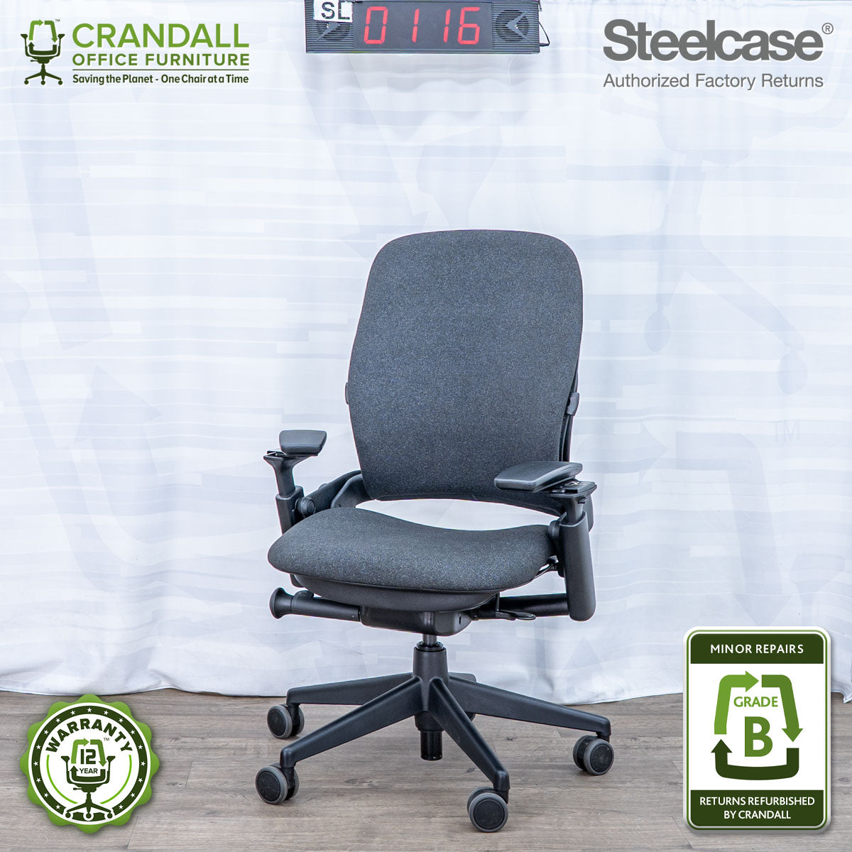 SL-0116 - Steelcase V2 Leap  - Grade B