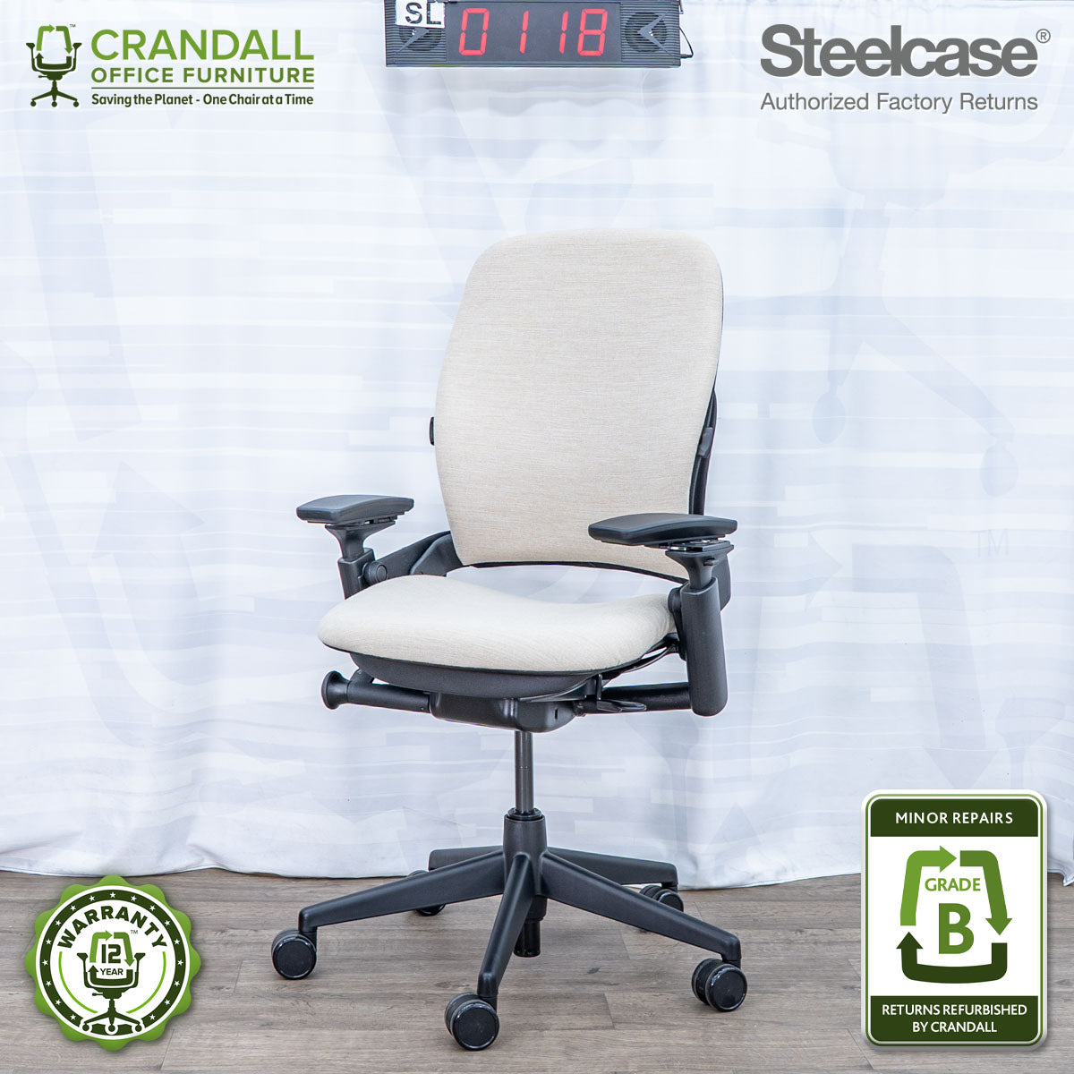 SL-0118 - Steelcase V2 Leap  - Grade B