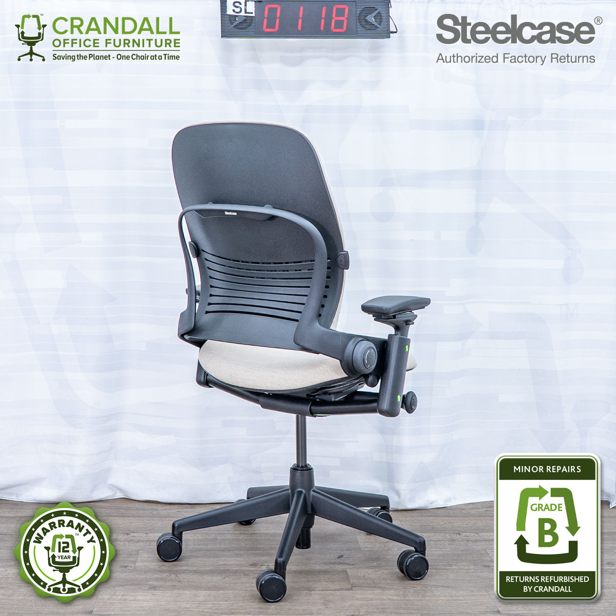 SL-0118 - Steelcase V2 Leap  - Grade B