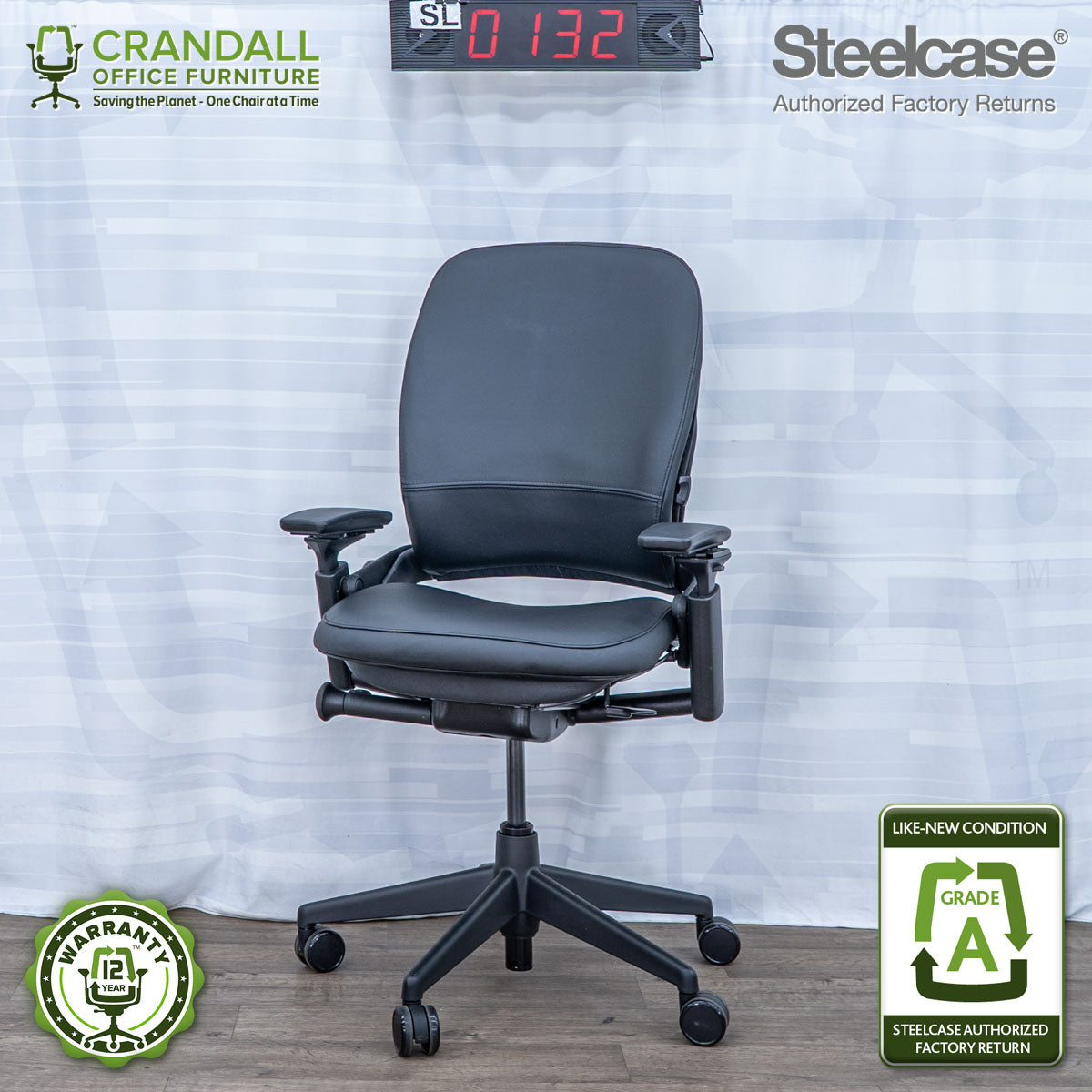 SL-0132 - Steelcase V2 Leap  - Grade A