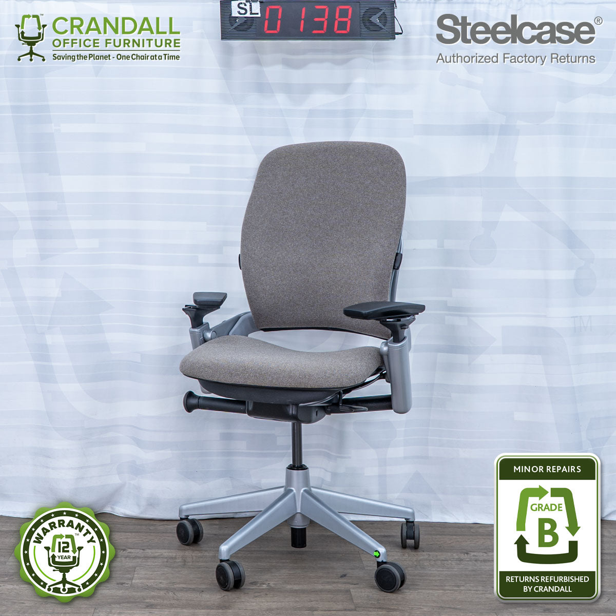 SL-0138 - Steelcase V2 Leap  - Grade B