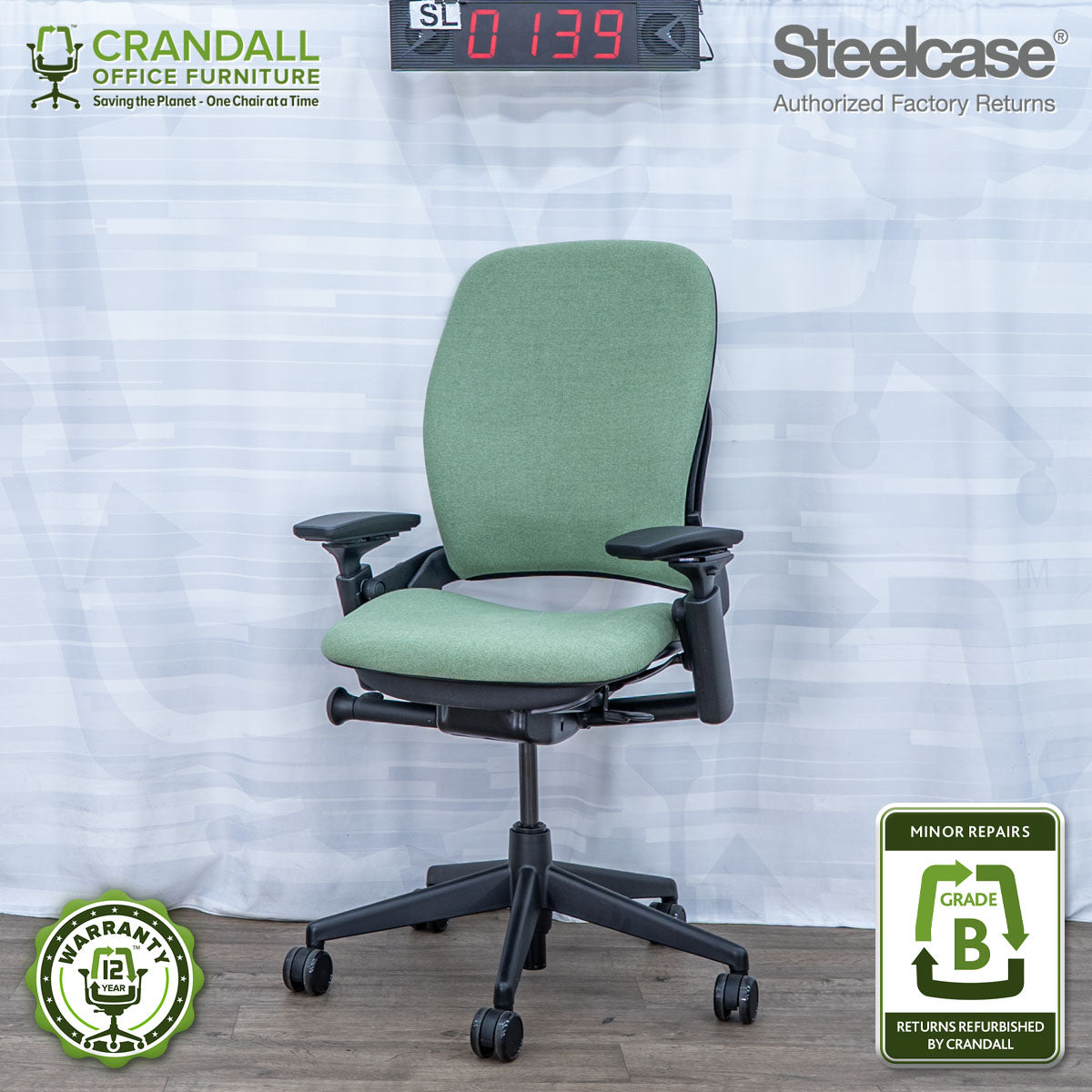 SL-0139 - Steelcase V2 Leap  - Grade B