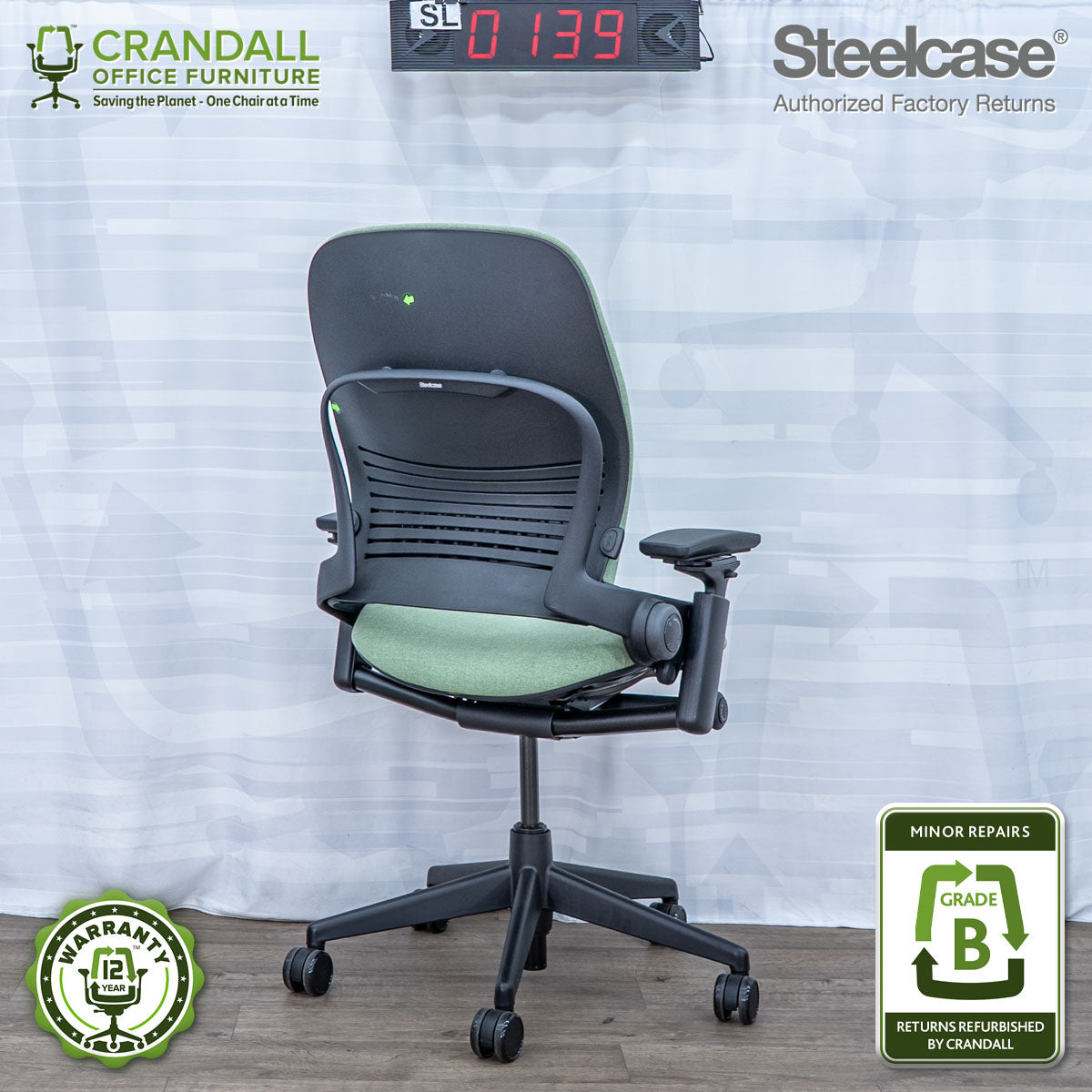 SL-0139 - Steelcase V2 Leap  - Grade B