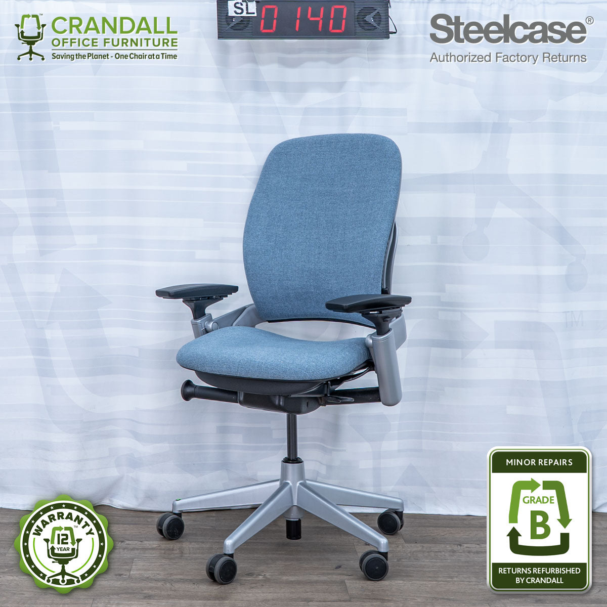 SL-0140 - Steelcase V2 Leap  - Grade B