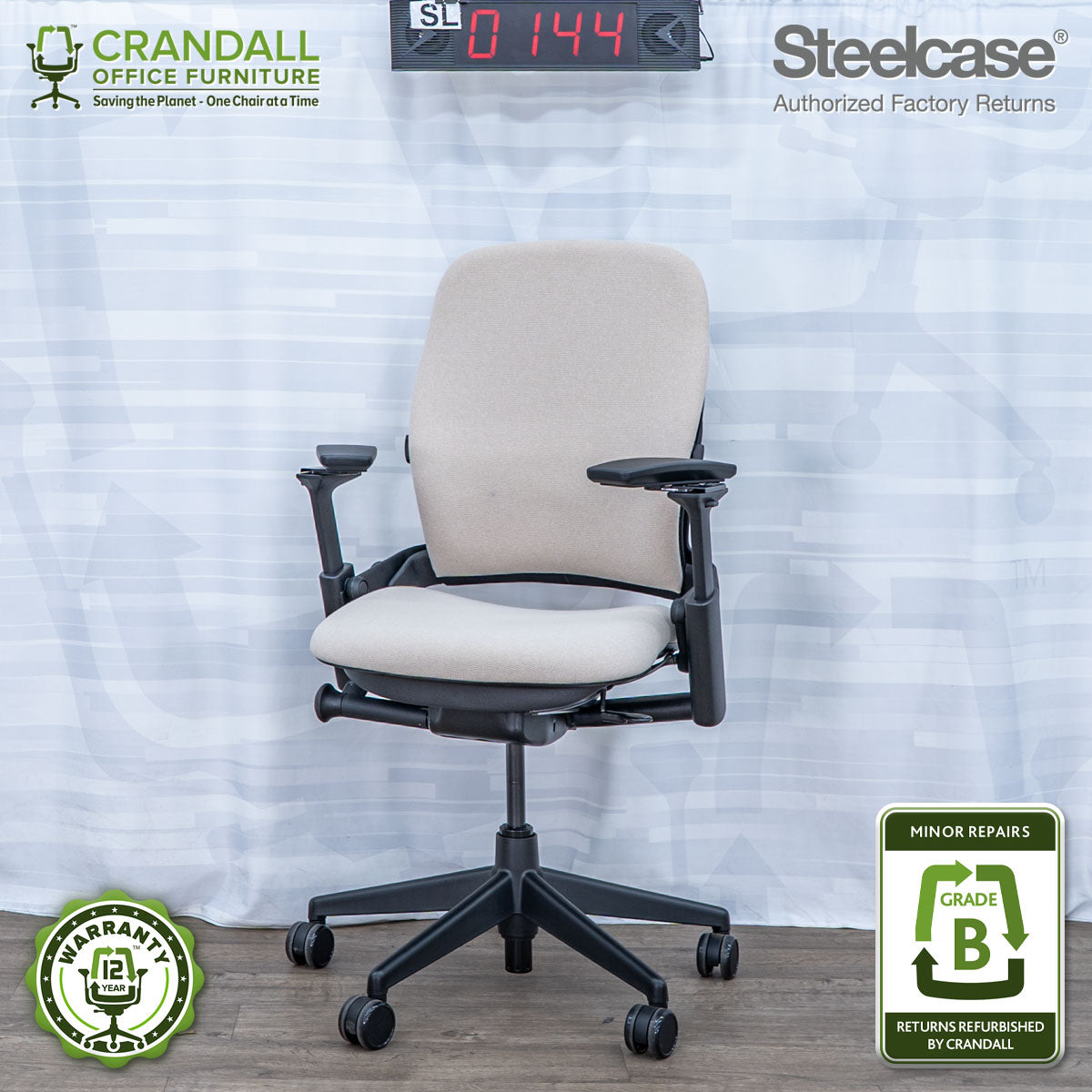 SL-0144 - Steelcase V2 Leap  - Grade B