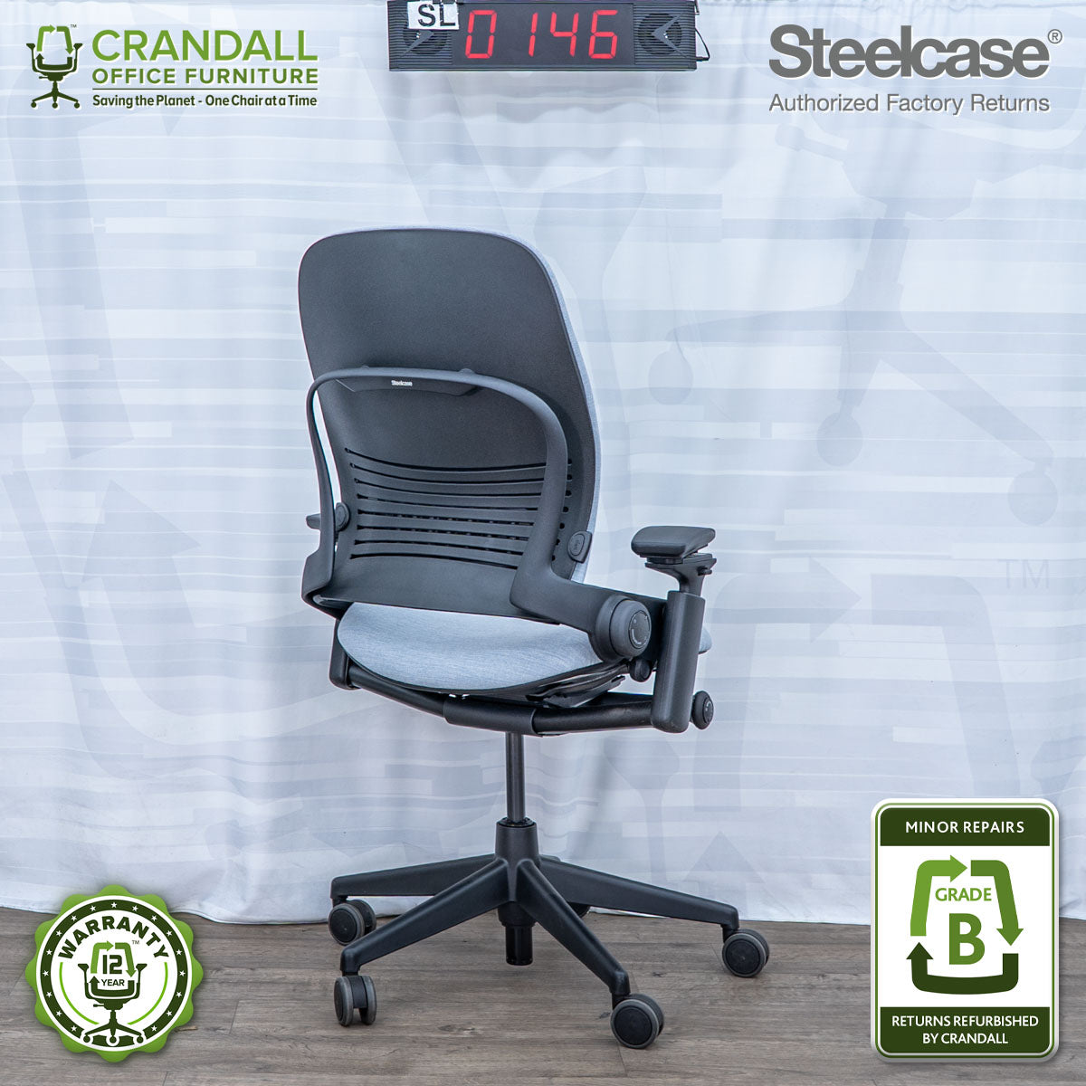 SL-0146 - Steelcase V2 Leap  - Grade B