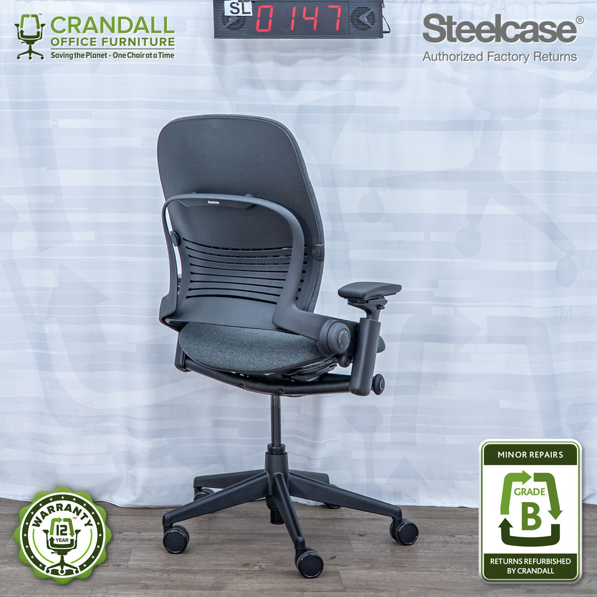 SL-0147 - Steelcase V2 Leap  - Grade B