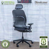 SL-0150 - Steelcase V2 Leap with Headrest  - Grade B