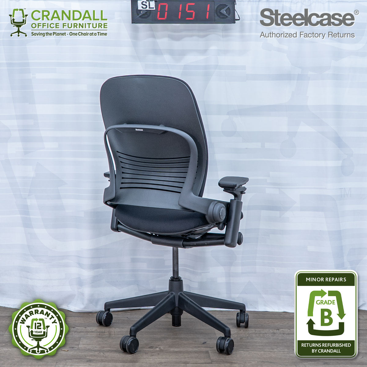 SL-0151 - Steelcase V2 Leap  - Grade B