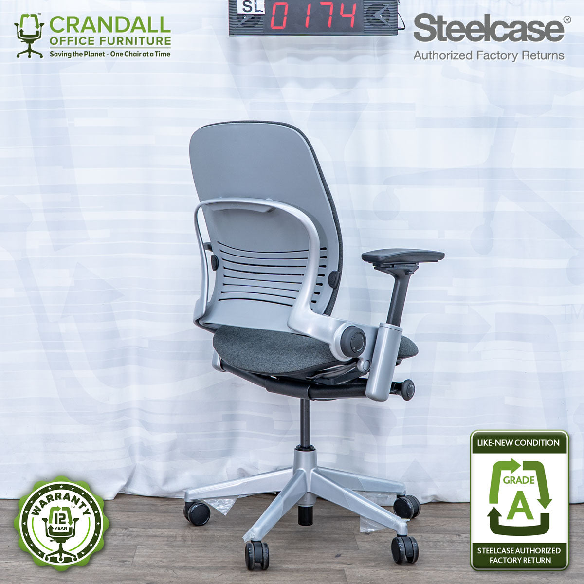 SL-0174 - Steelcase V2 Leap - Grade A
