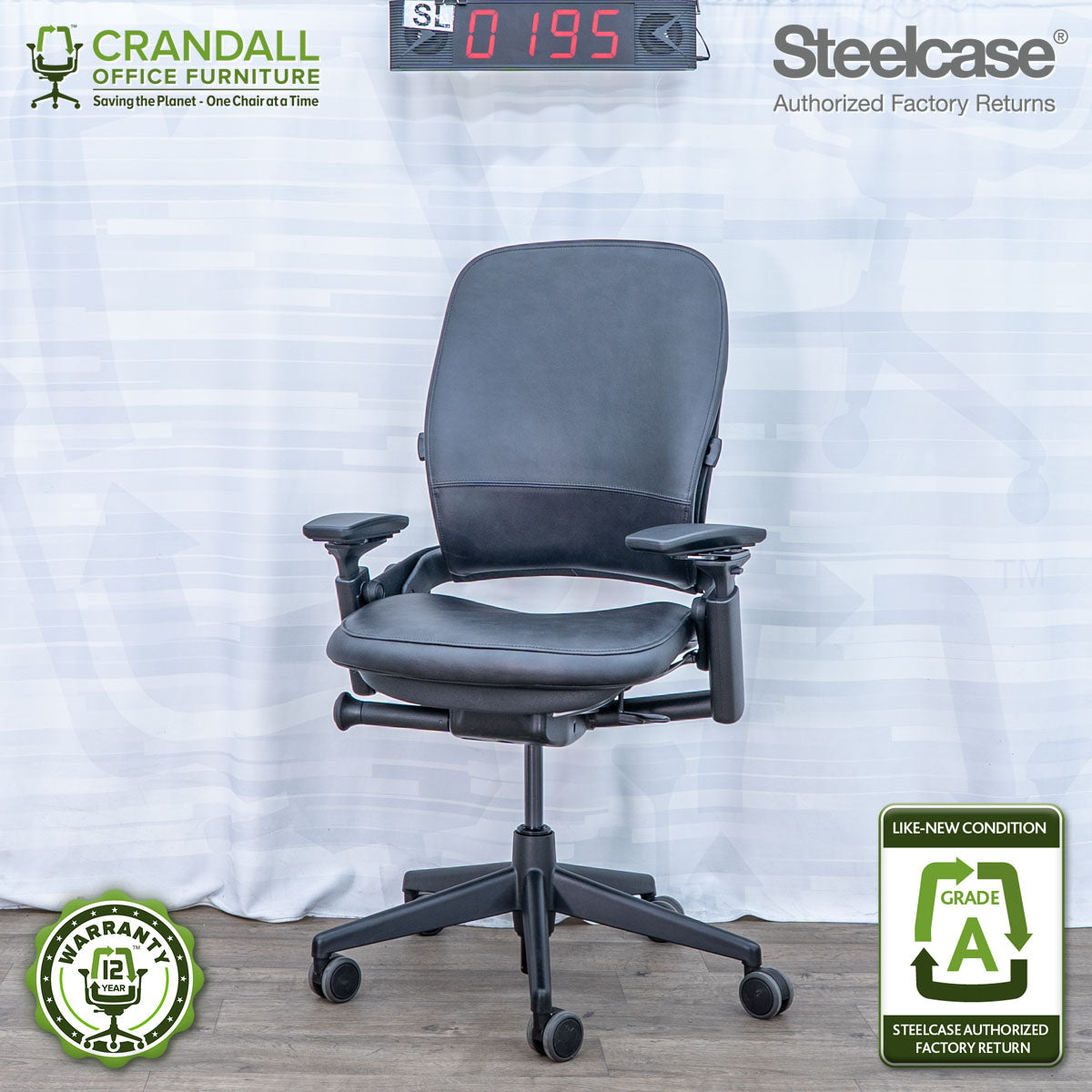 SL-0195 - Steelcase V2 Leap - Grade A