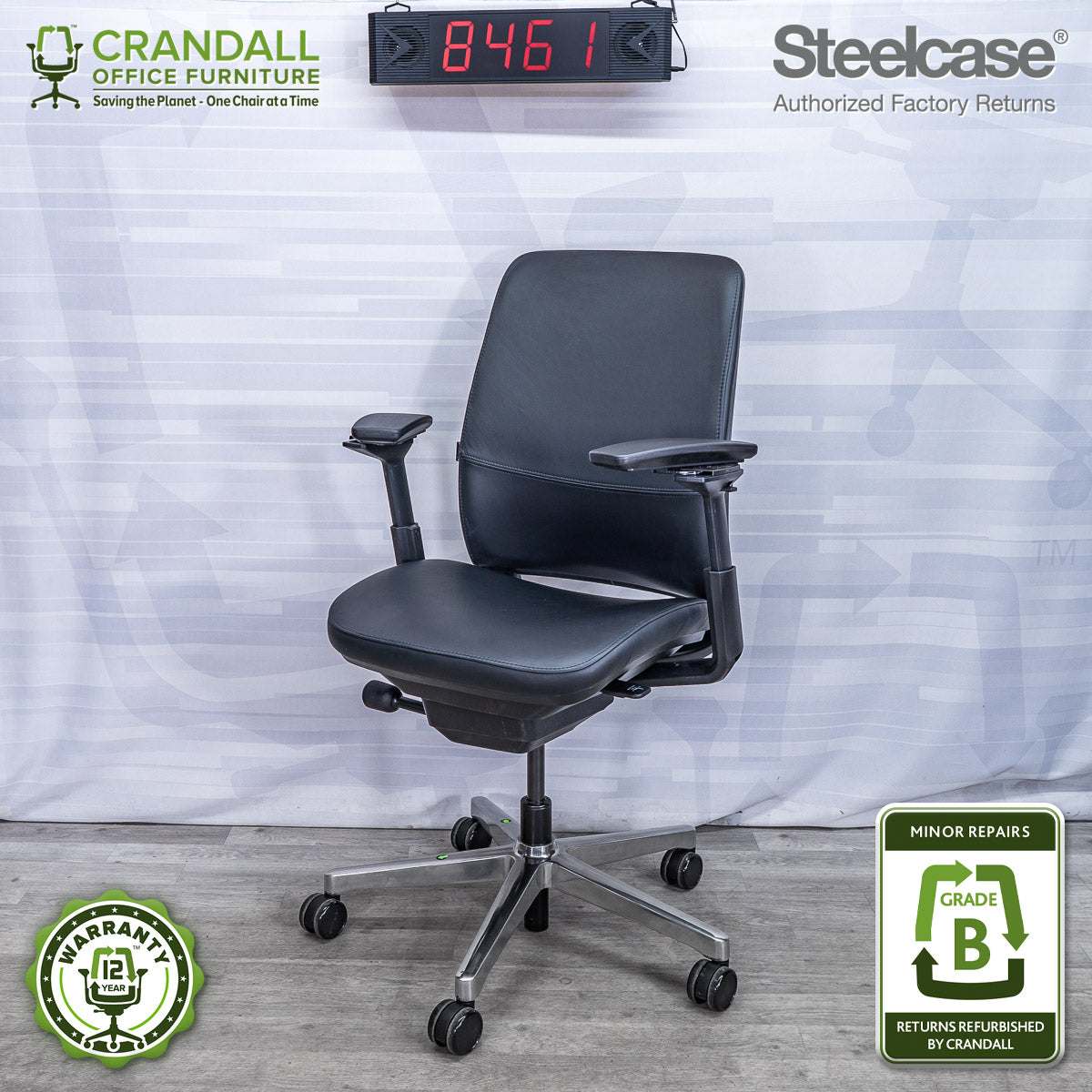 CRASH GATE LAND OFFICE CHAIR  廃盤品　flymee Steelcase Authorized Factory Return Chairs - Like New at