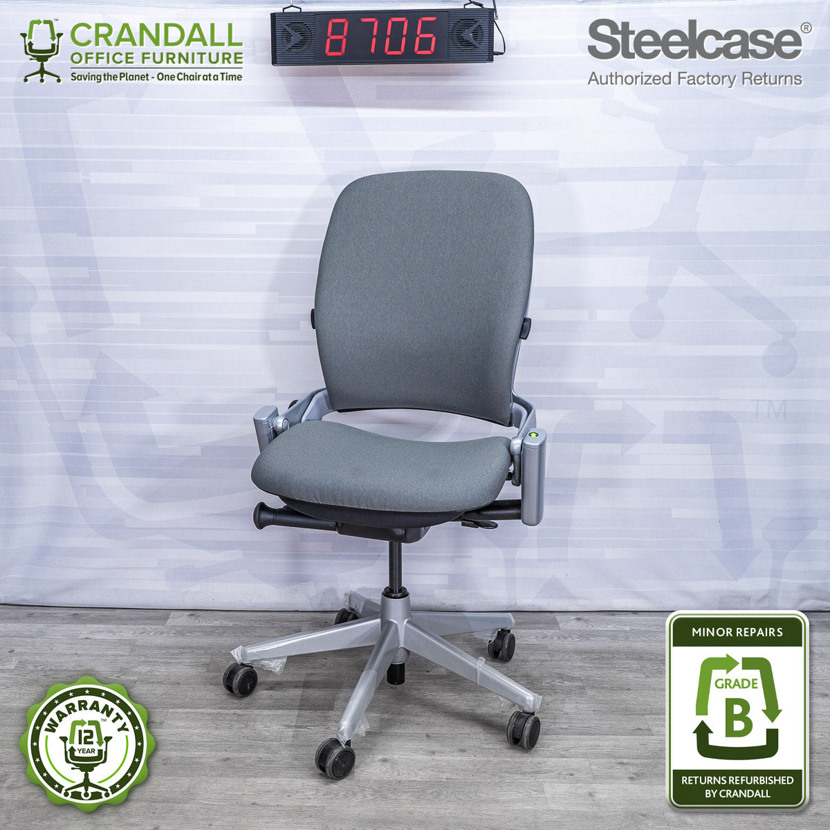 8706 - Steelcase V2 Leap - Grade B **CLOSEOUT - NO RETURNS** – Crandall ...