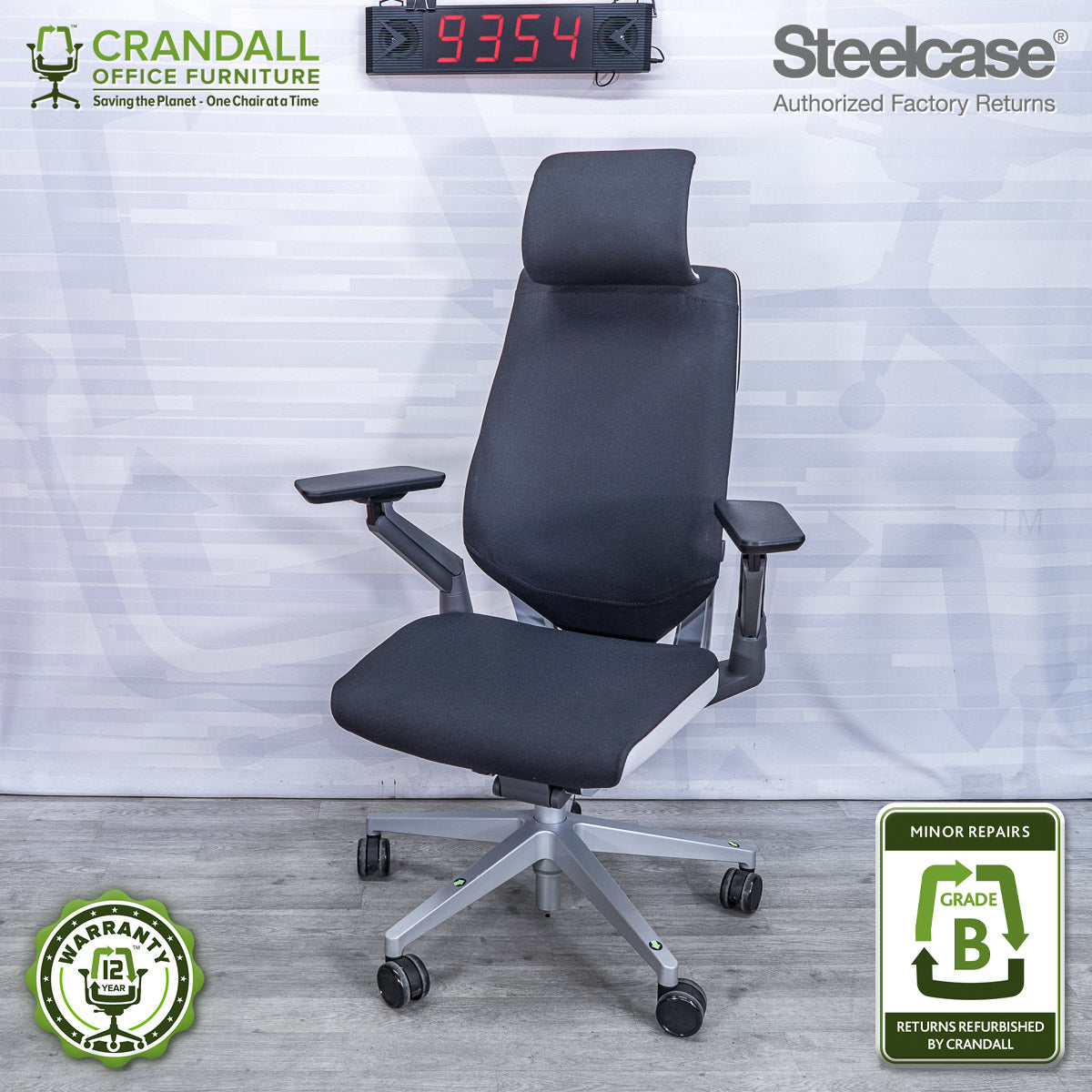 9354 - Steelcase Gesture with Headrest - Grade B