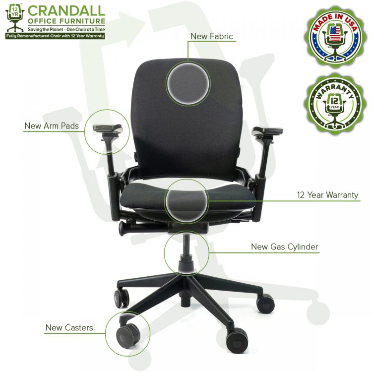 Remanufactured Steelcase 462 Leap V2 Office Chair Crandall