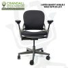 Crandall Office Furniture Remanufactured Steelcase 462 Leap V1 Office Chair Sterling Frame with 12 Year Warranty 0001