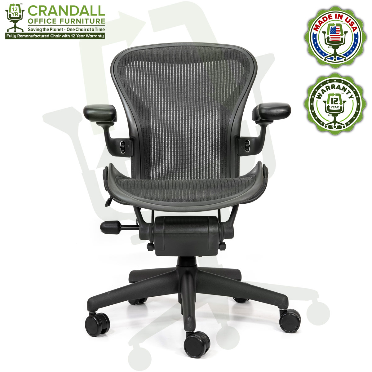Refurbished Herman Miller Aeron Size A Chairs - Fast US Shipping