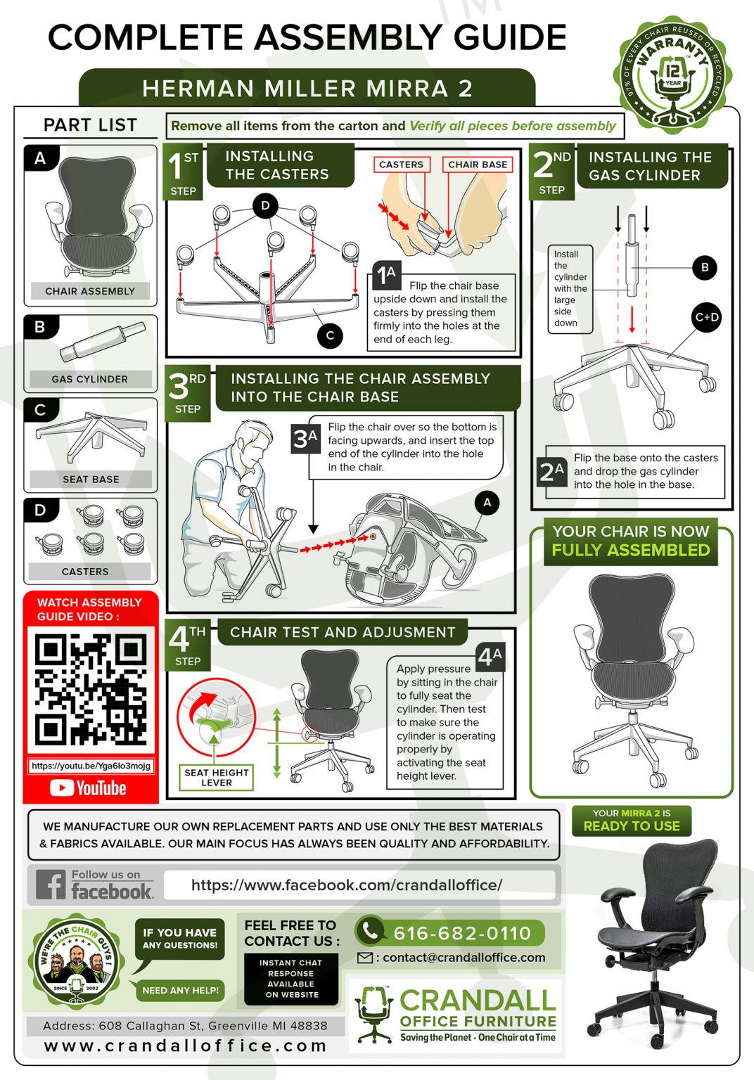Crandall Office Furniture Refurbished Herman Miller Mirra 2 Office Chair Assembly Instructions 1072x1536 