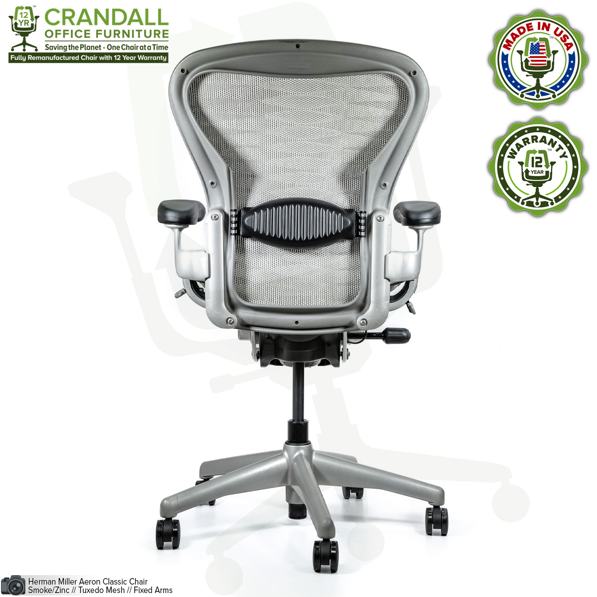 Herman Miller Aeron Mesh Desk Chair Small A fully adjustable lumbar black  mesh