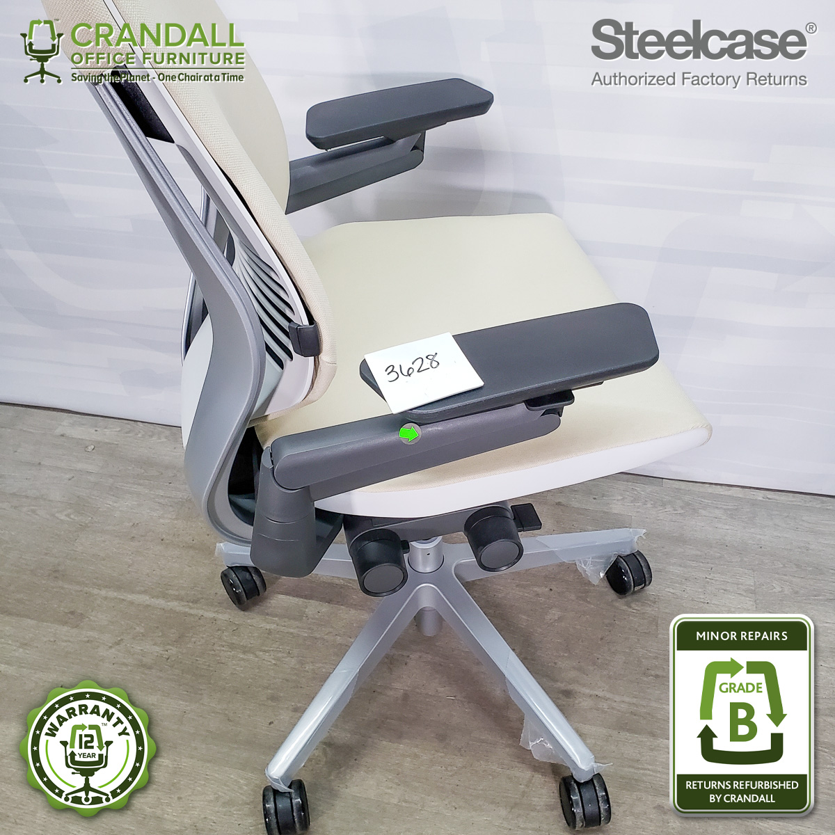 Steelcase Gesture Shell Back Office Chair Oatmeal